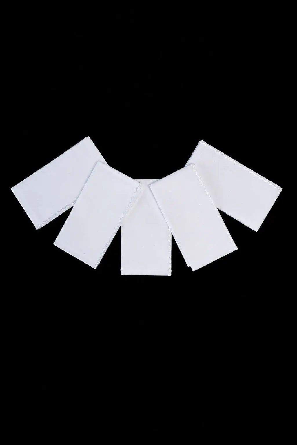 Ensemble de 5 manuterges en coton blanc