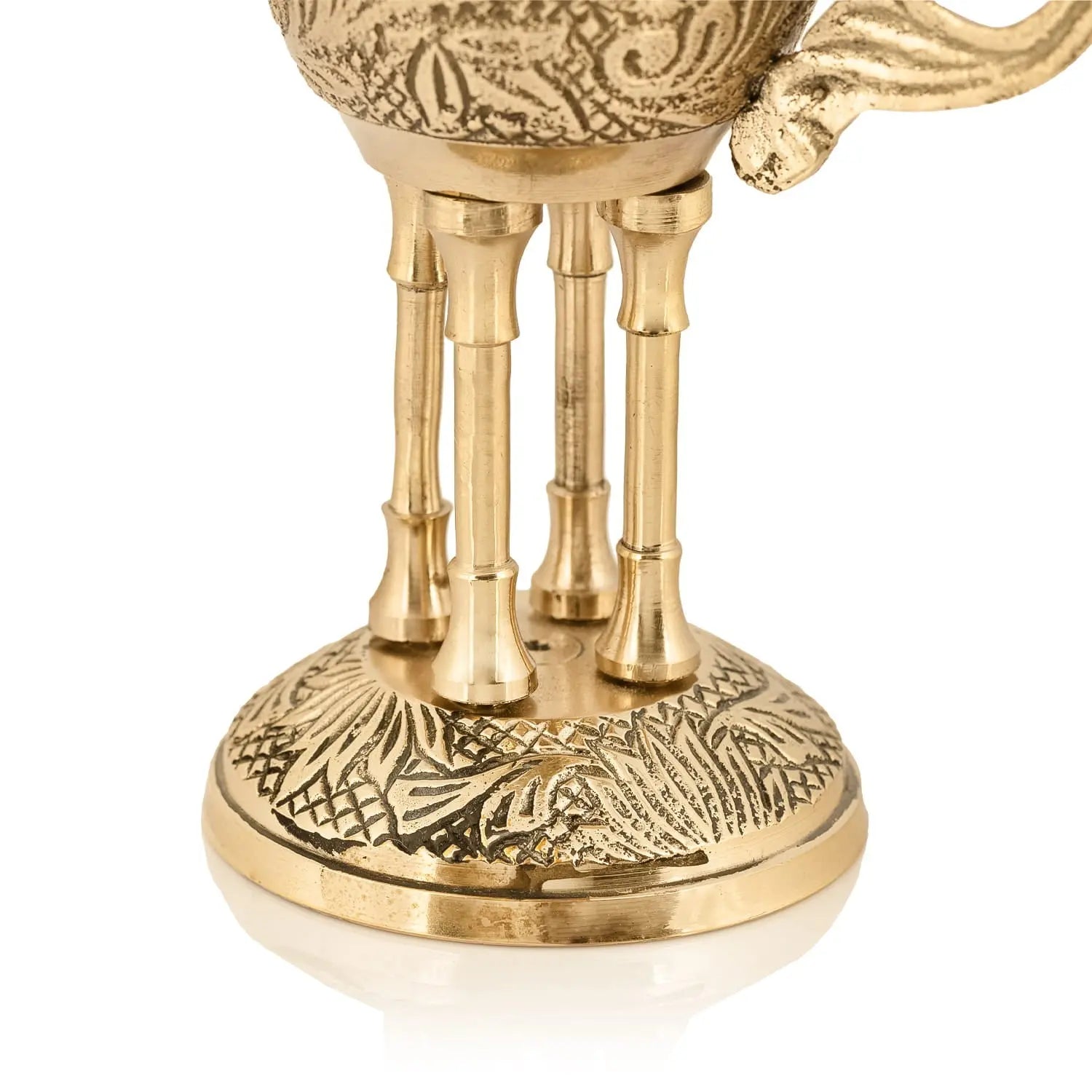 Brass Censer with Cross Finial