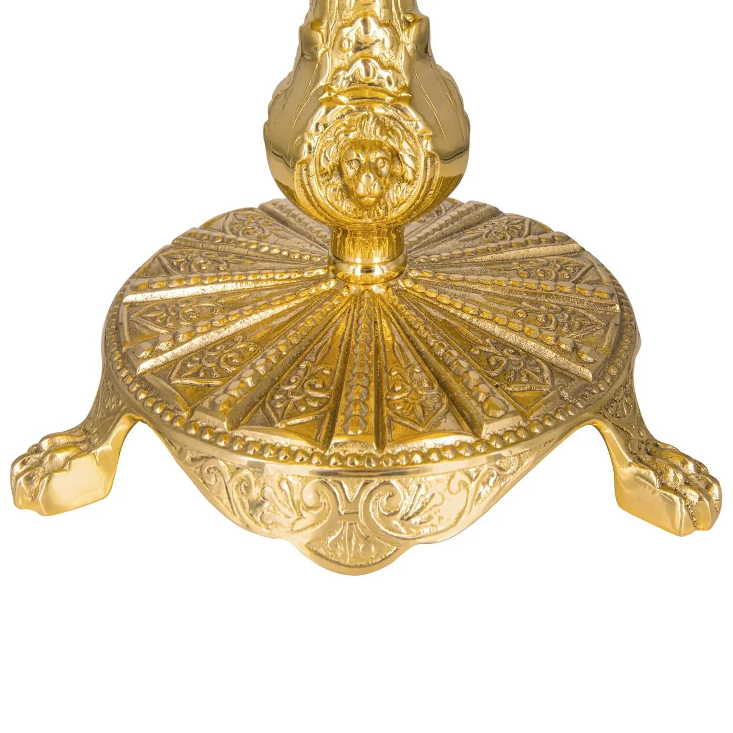 Brass Monstrance Throne with Red Velvet Top