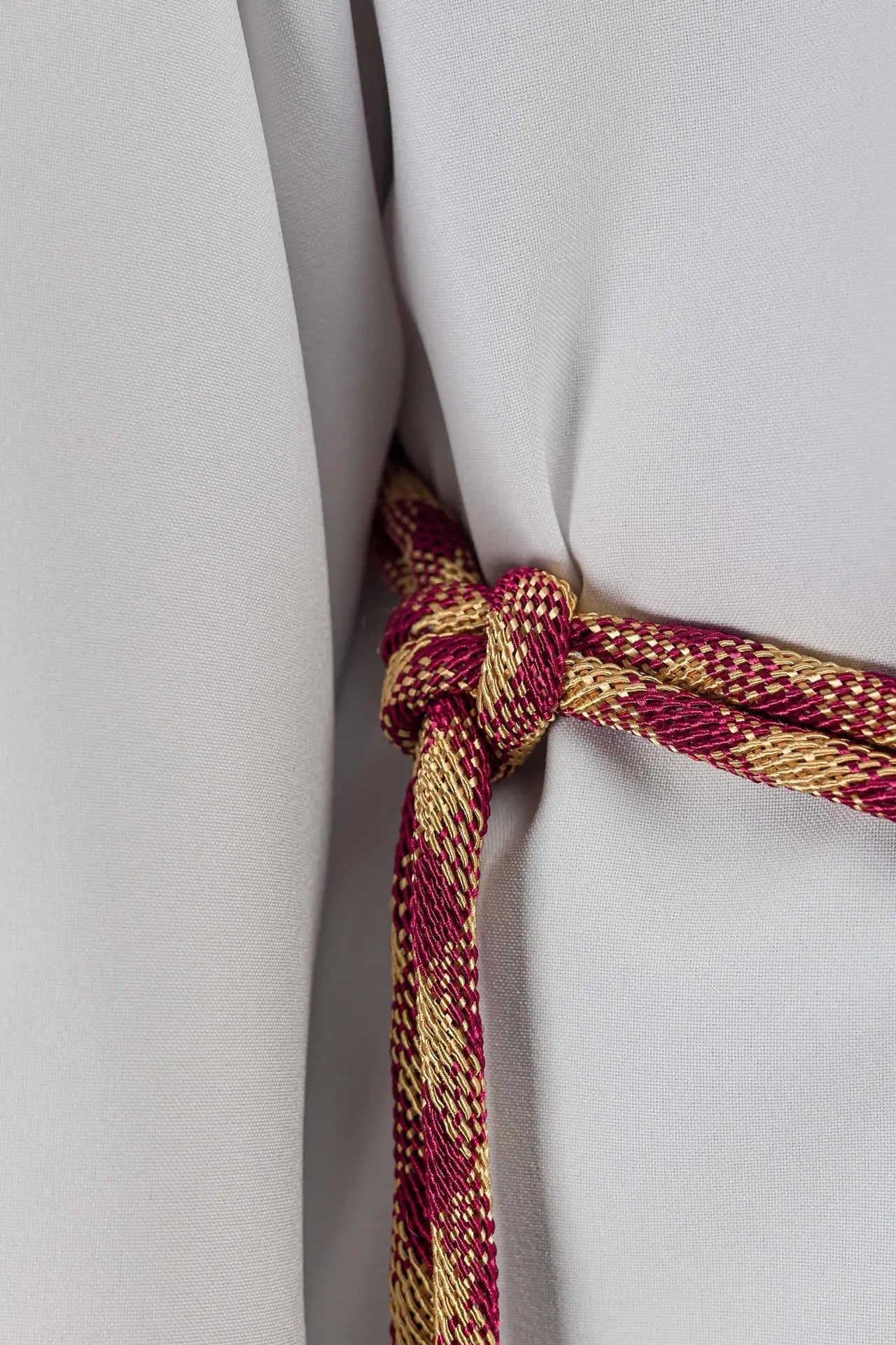 Cincture liturgique premium rouge-or