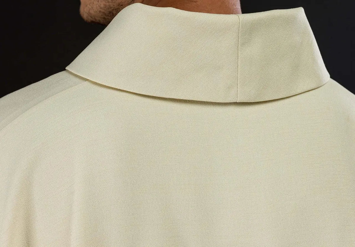 Chasuble with embroidered gold crosses