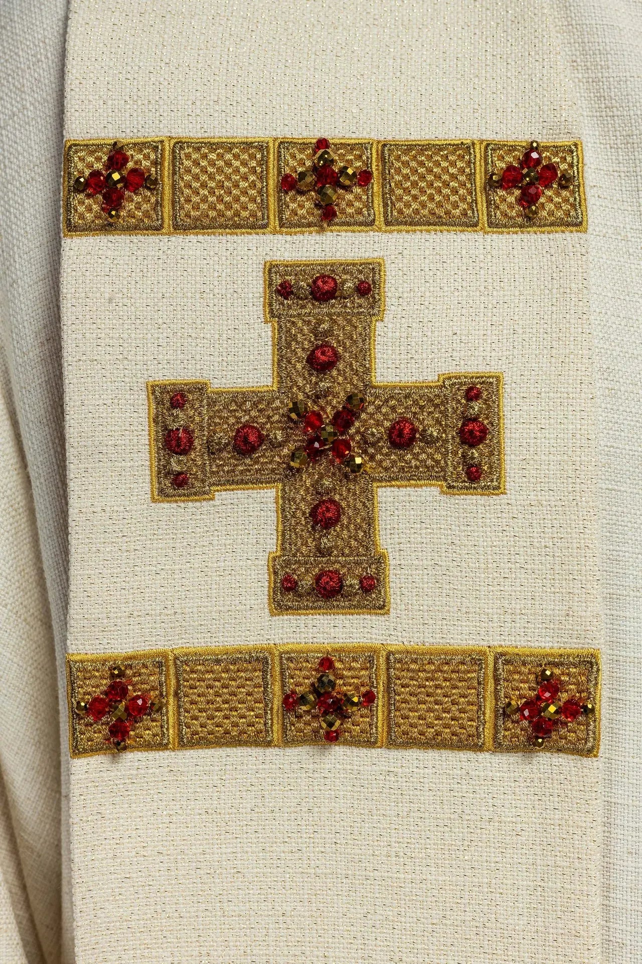Handmade Stole with Natural Stones Handmade 2011