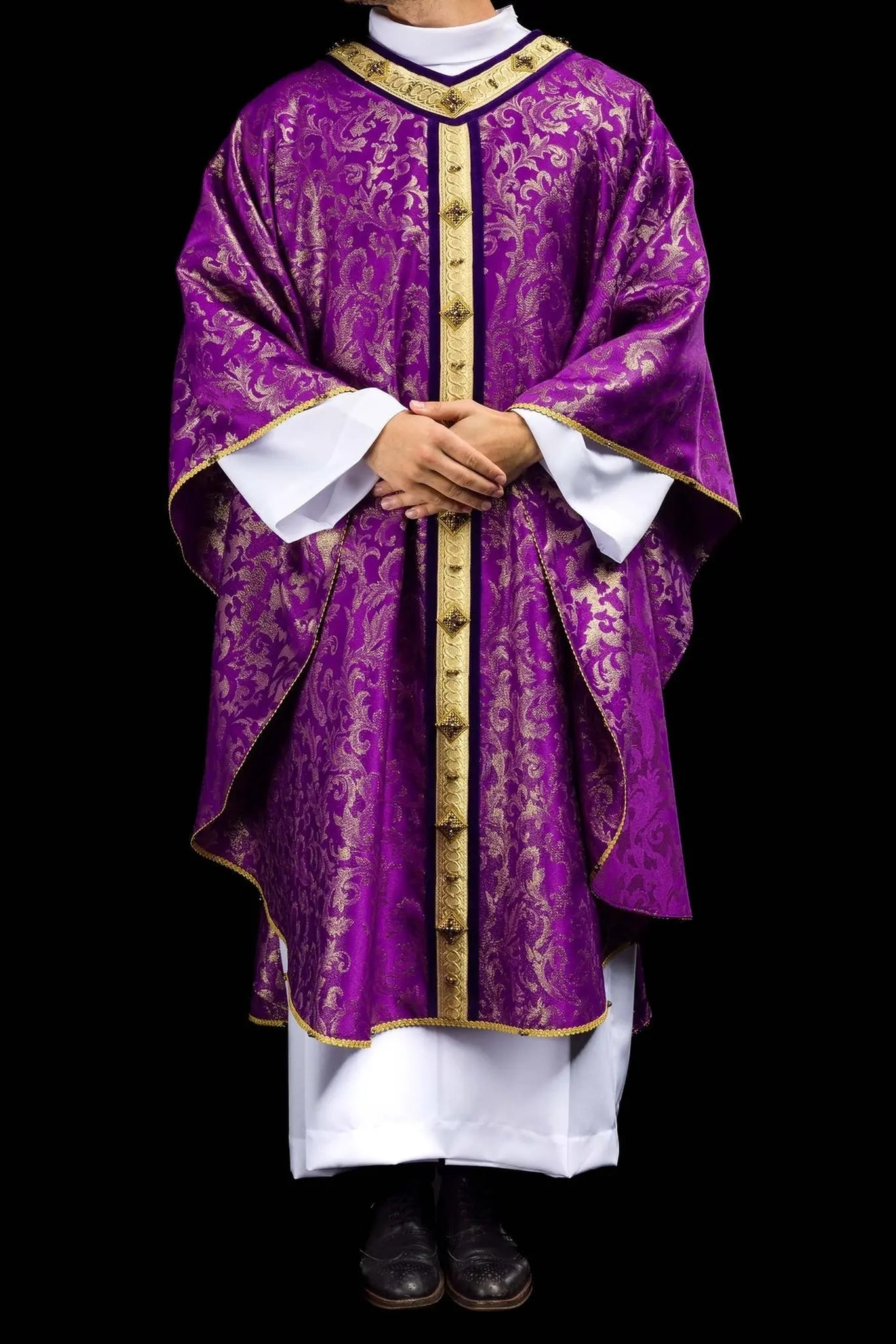 Chasuble with natural stones Handmade 7003