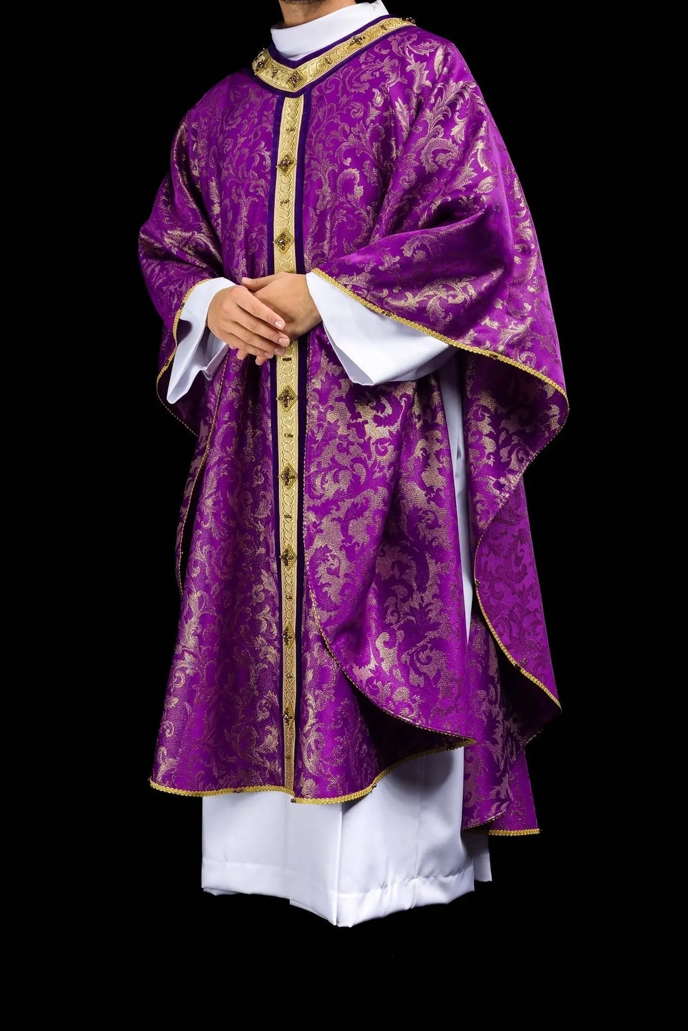 Chasuble with natural stones Handmade 7003