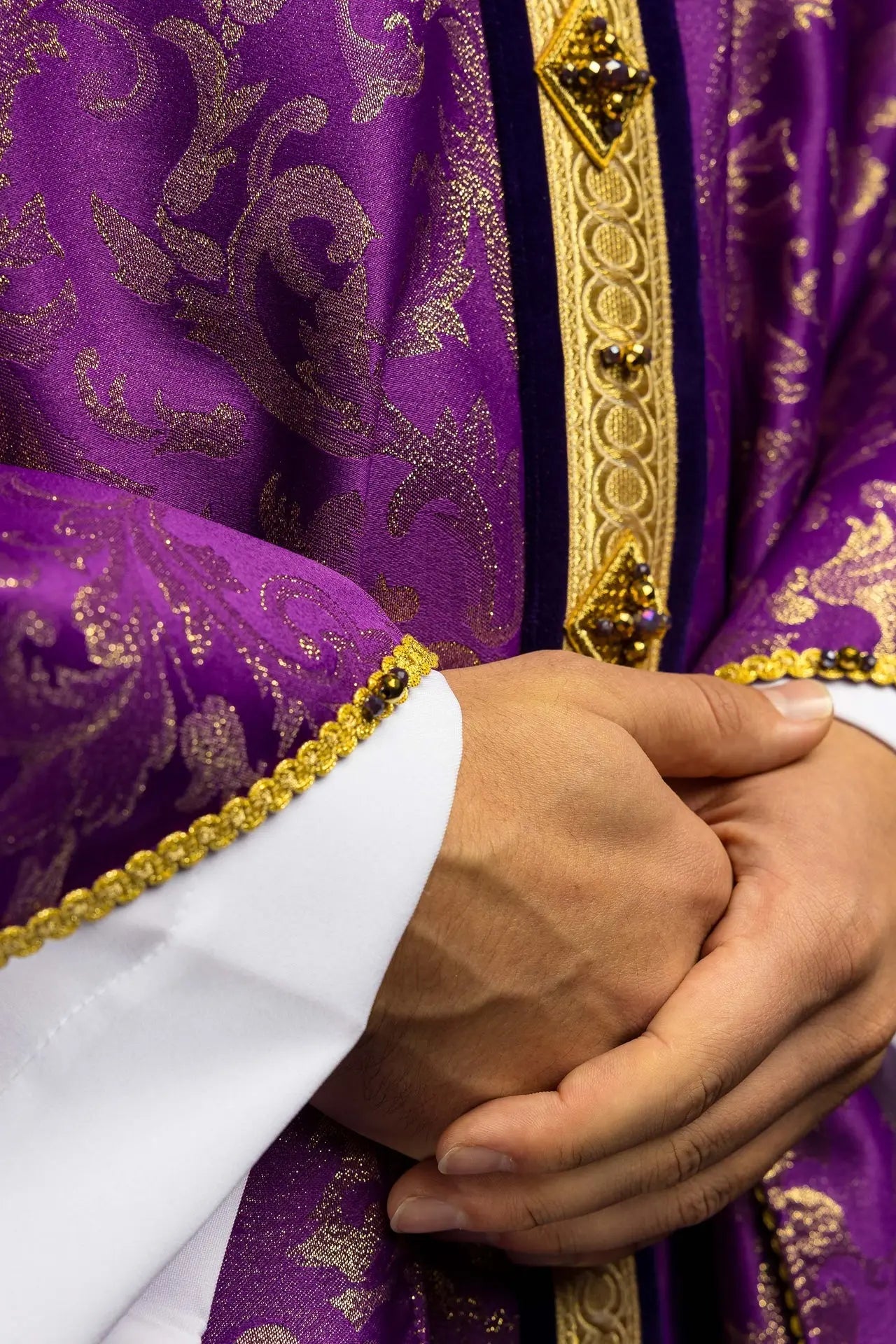 Chasuble with natural stones Handmade 7003