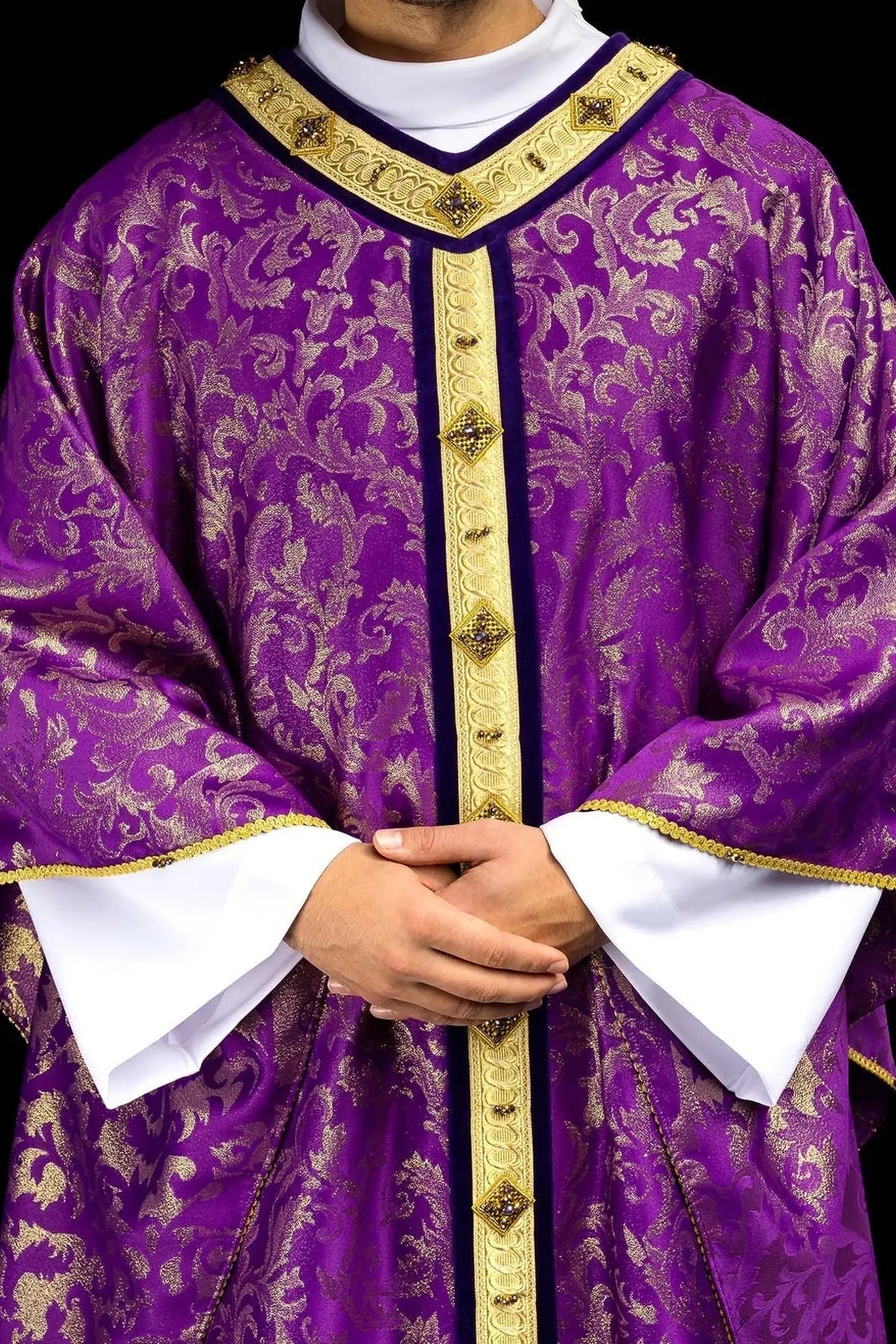 Chasuble with natural stones Handmade 7003