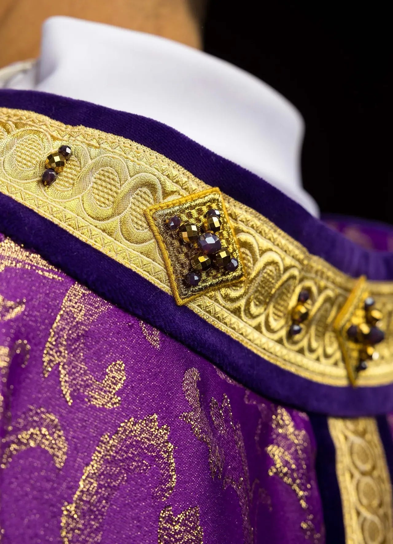 Chasuble with natural stones Handmade 7003