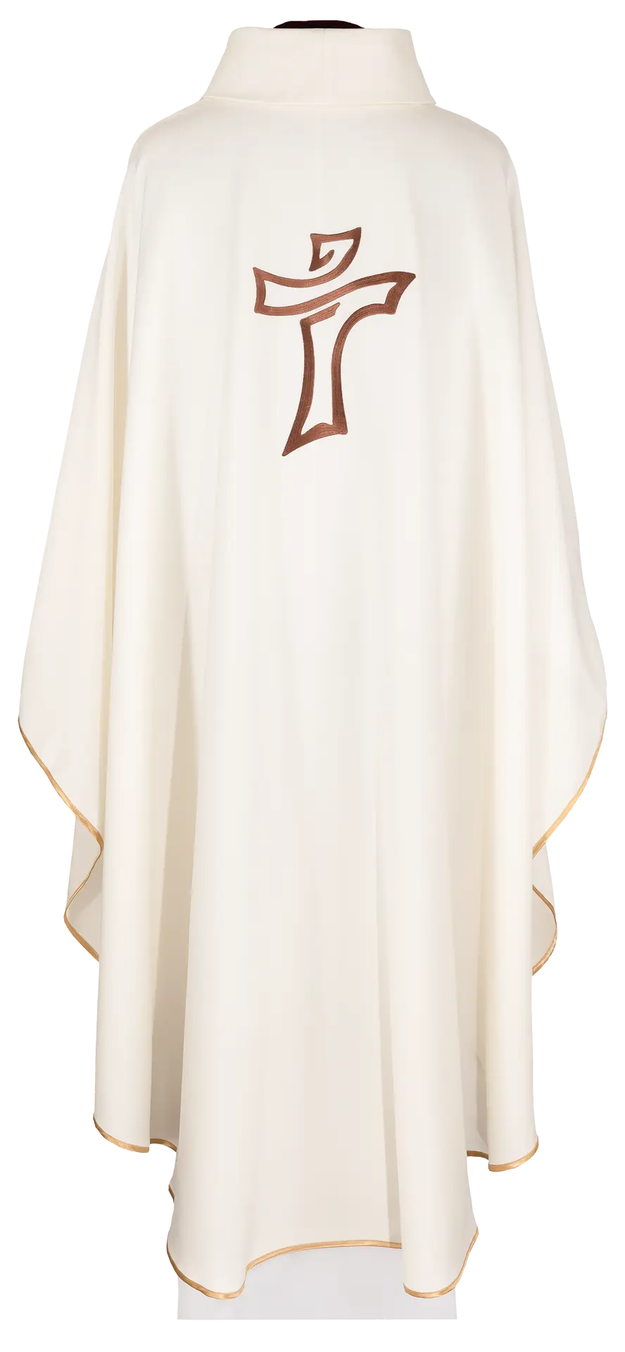 Ecru chasuble with an image of Divine Mercy of Jesus