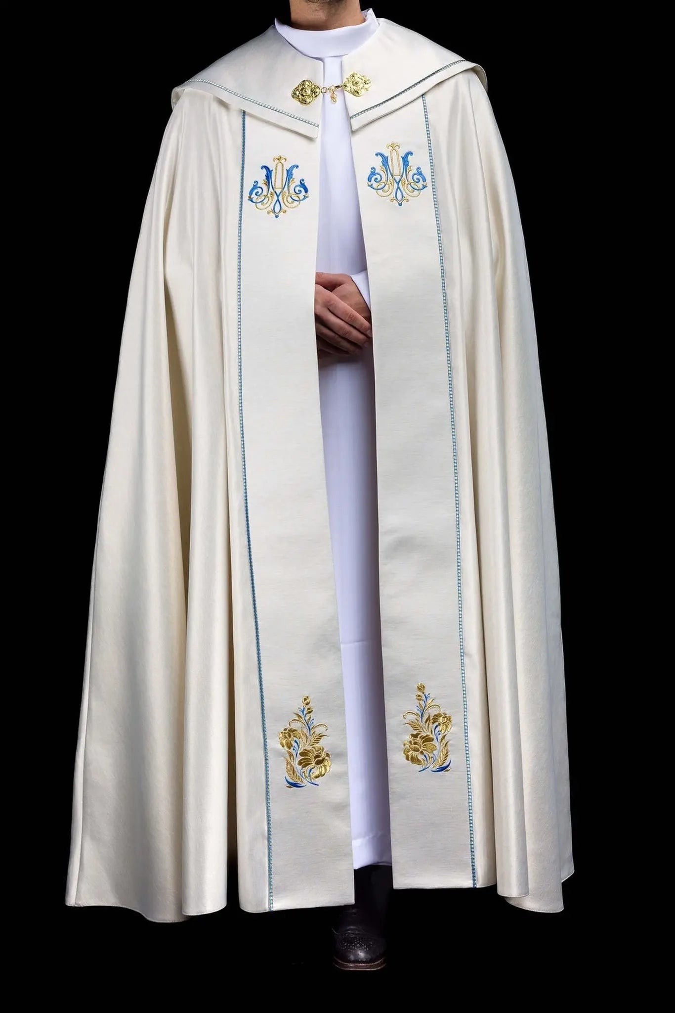 Ecru Marian Embroidered Cope