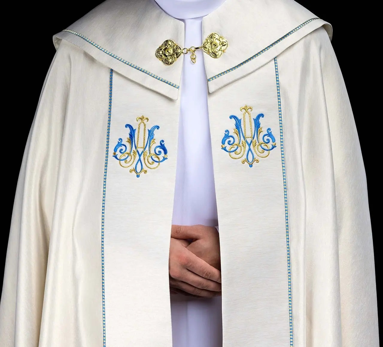Ecru Marian Embroidered Cope