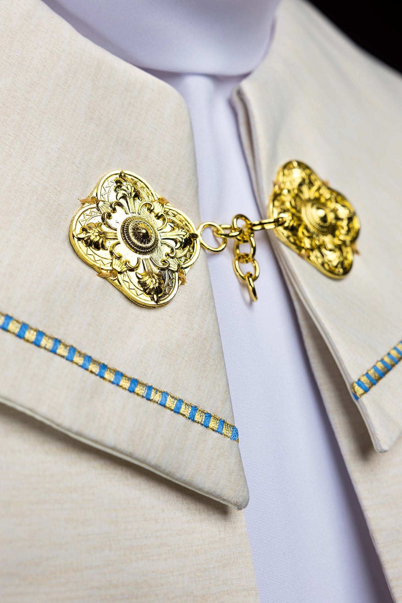 Kapa haftowana Maryjna Ecru - ORNATY.PL