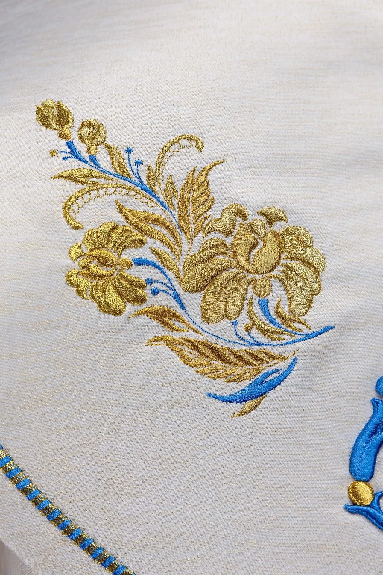 Ecru Marian Embroidered Cope