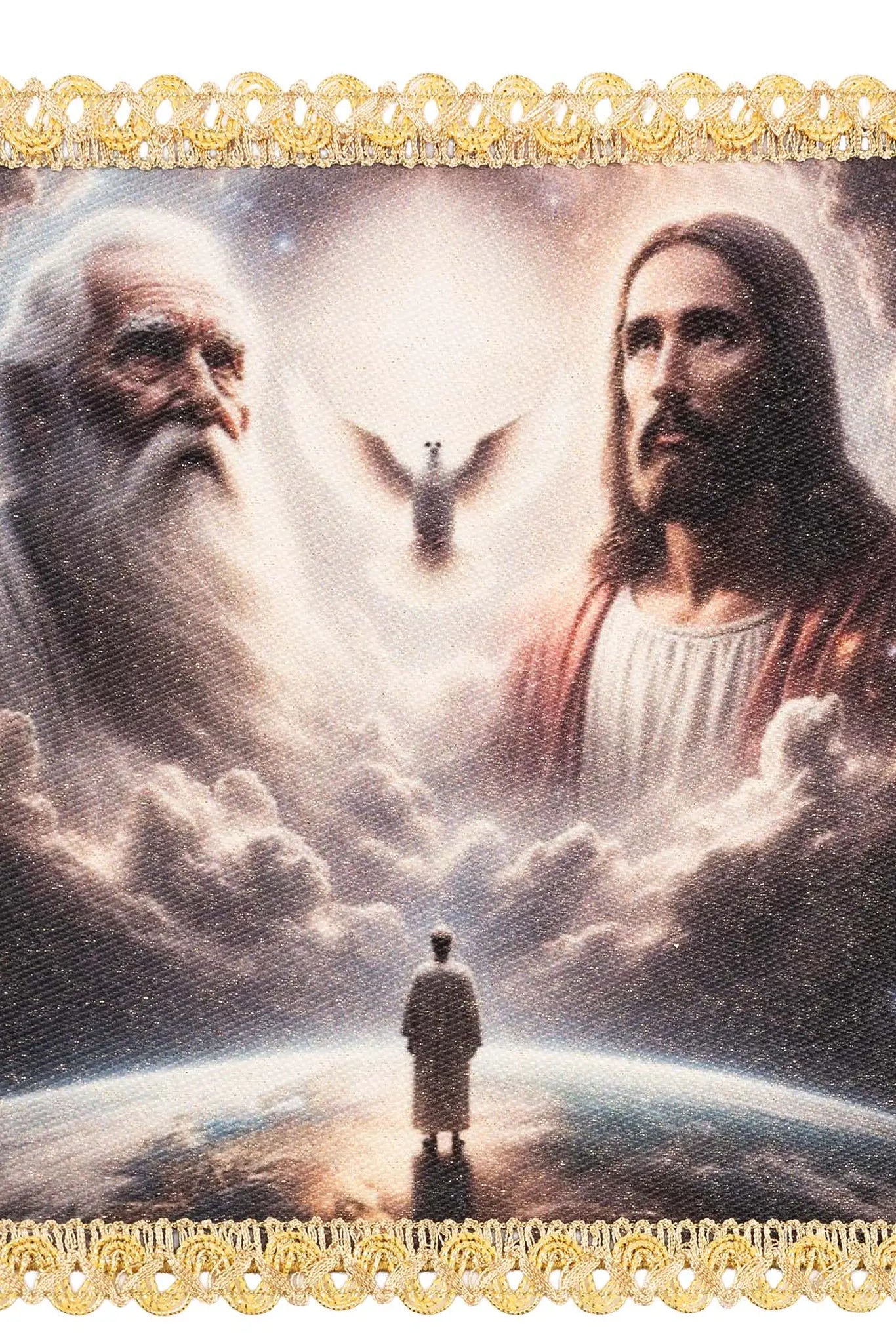 Bourse avec l'image de la Sainte Trinité
