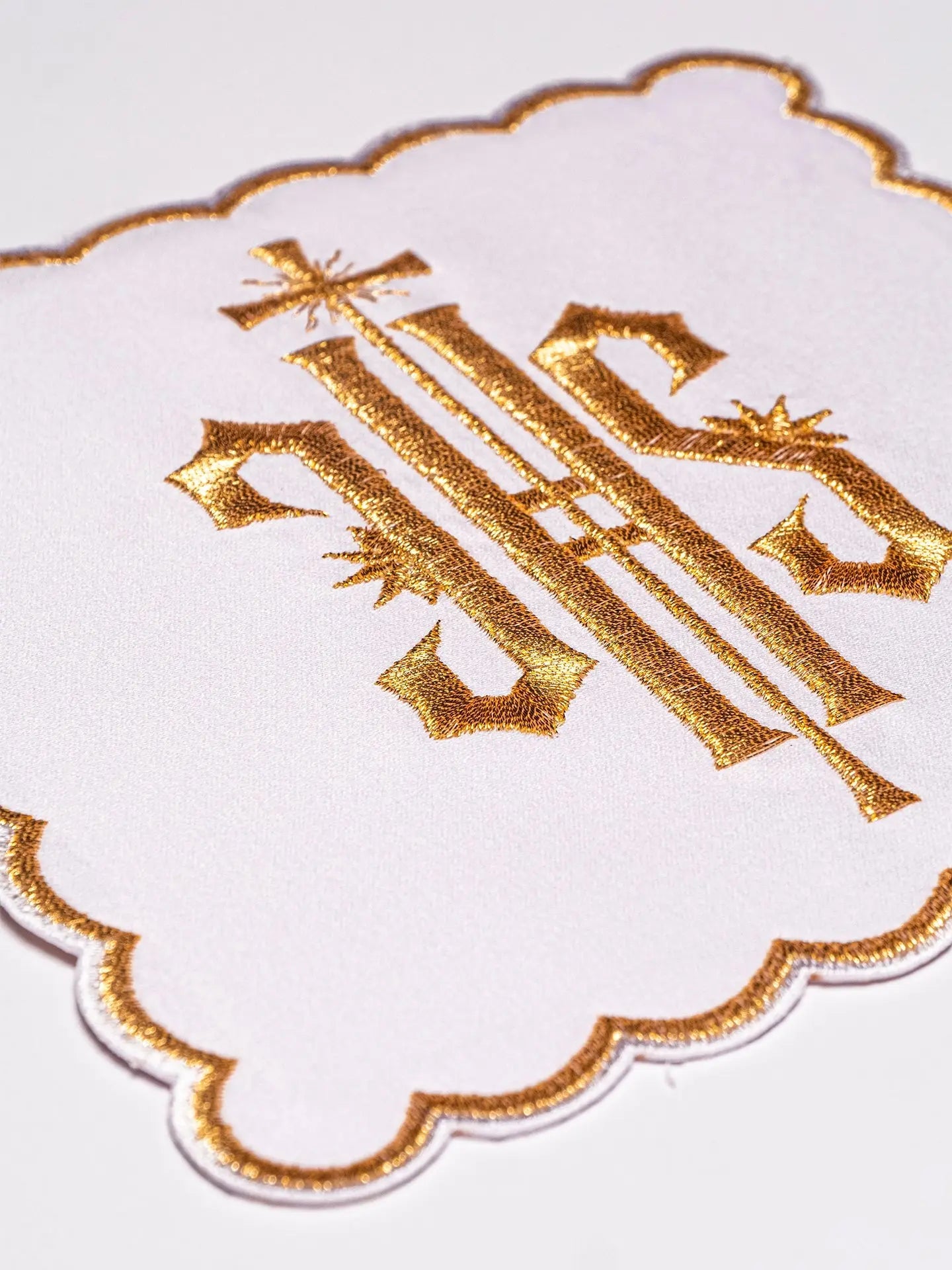 Set of Chalice Palls with IHS Symbol in Four Liturgical Colors