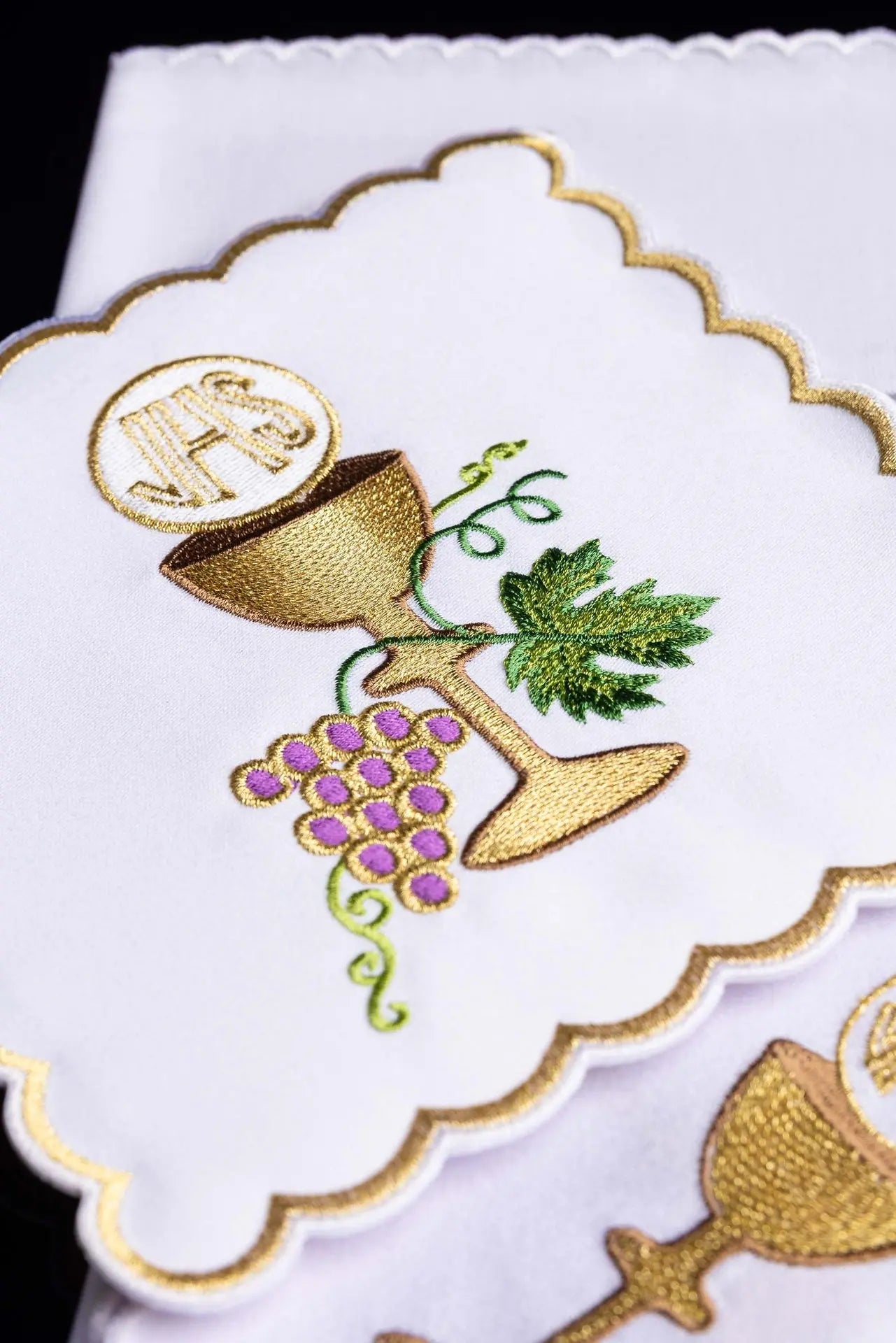 Chalice lingerie embroidered with a chalice motif