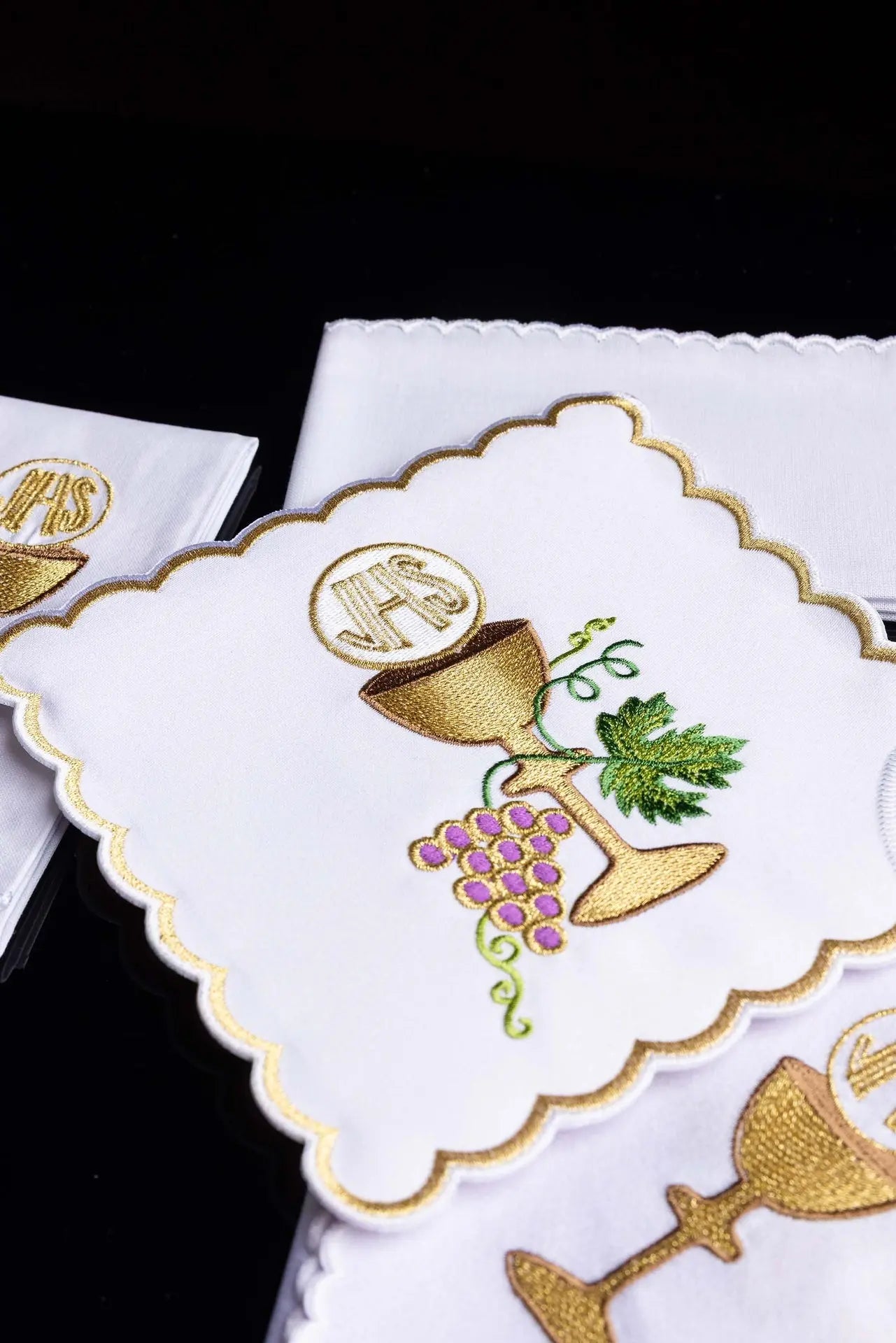 Chalice lingerie embroidered with a chalice motif
