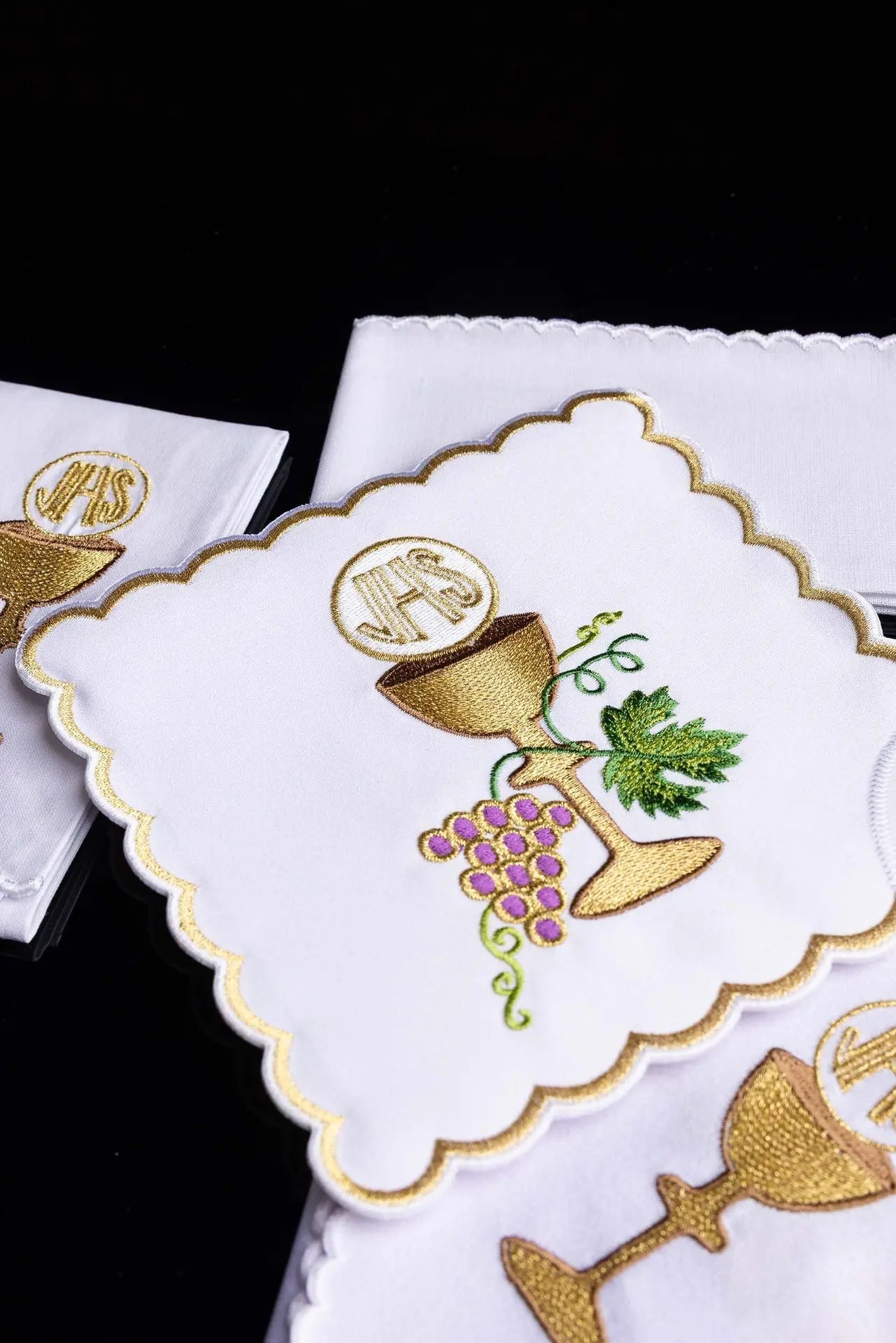 Chalice lingerie embroidered with a chalice motif