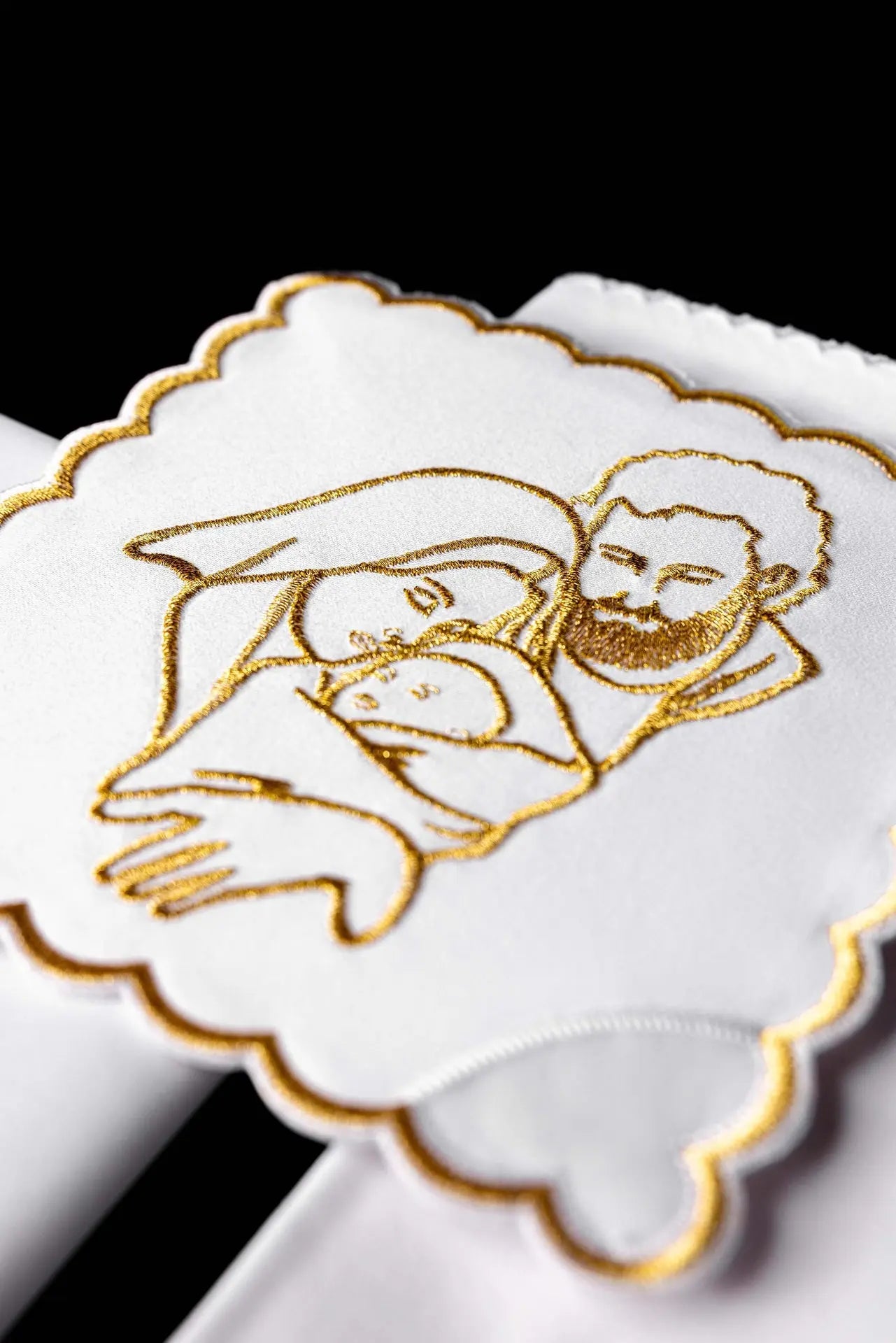 Chalice linen with Holy Family embroidery
