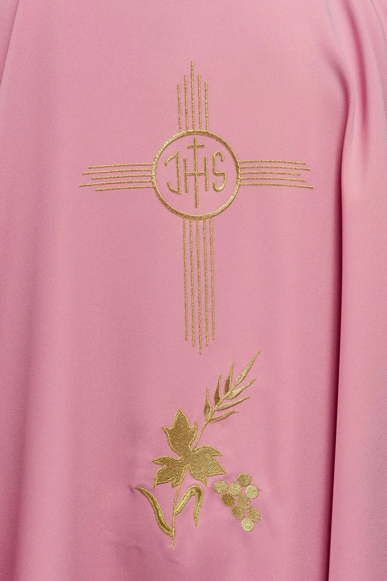 Rose gold embroidered chasuble