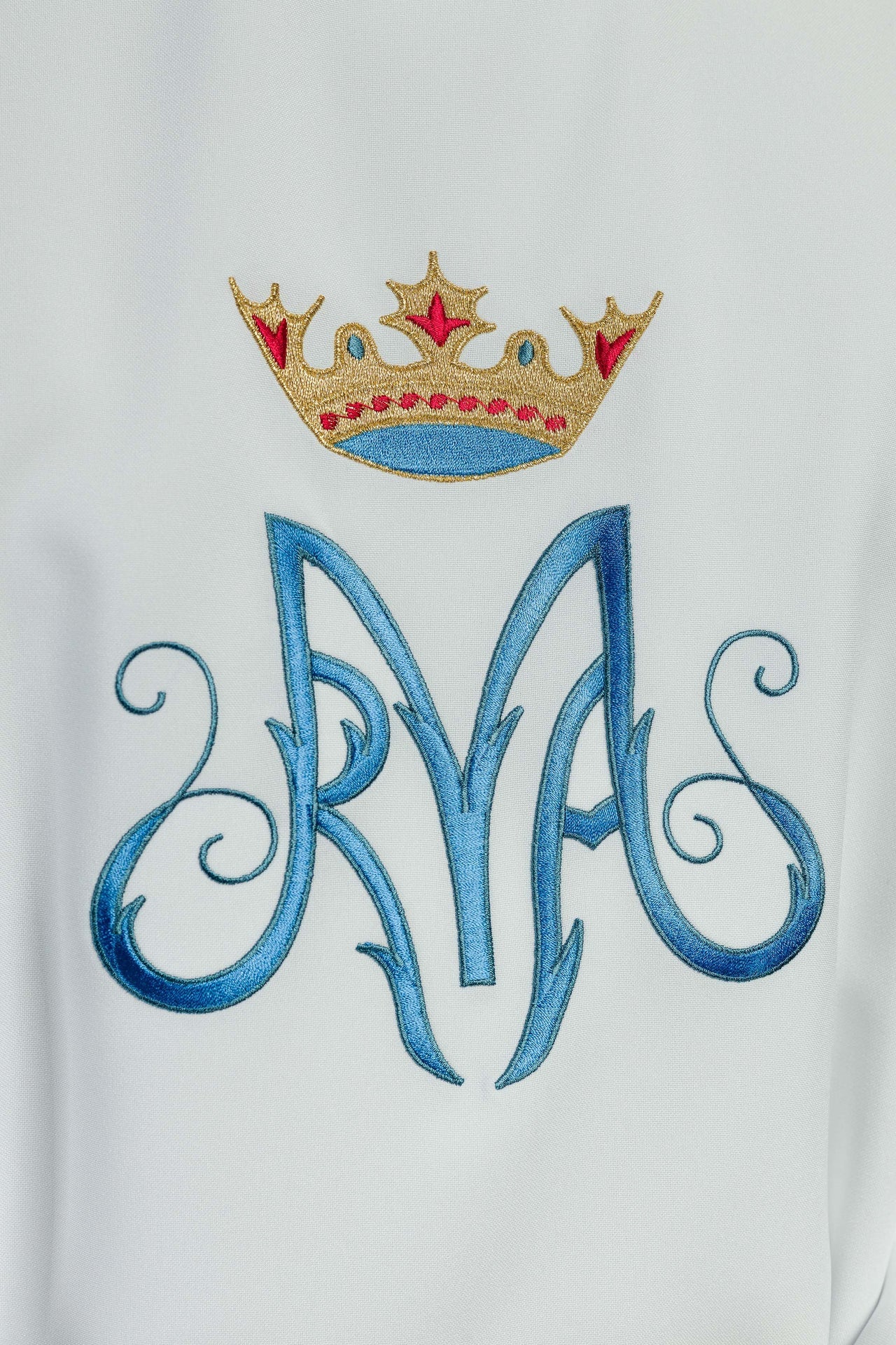 Biały ornat liturgiczny maryjny - ORNATY.PL