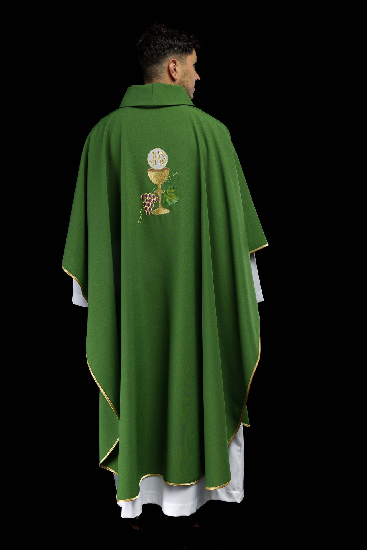 Ornat haftowany Zielony Kielich Winogrono - ORNATY.PL