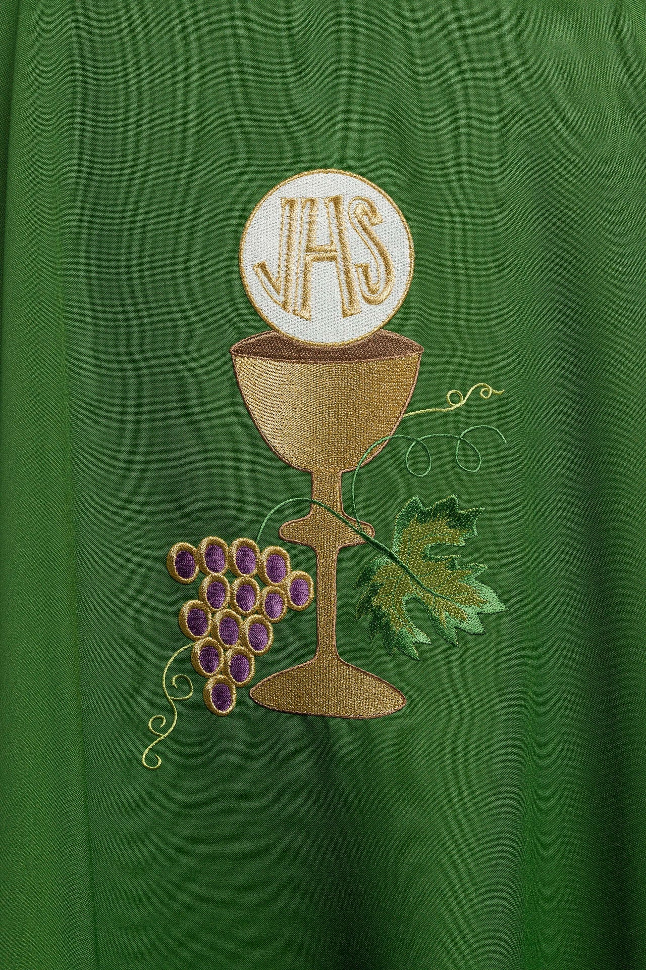 Ornat haftowany Zielony Kielich Winogrono - ORNATY.PL