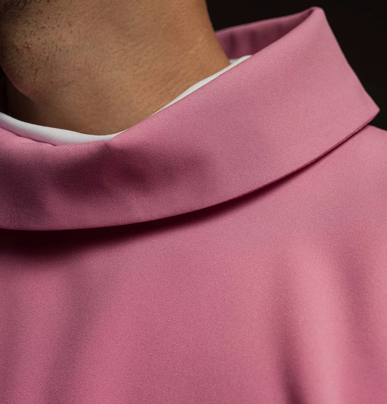 JHS pink chasuble with raised embroidery