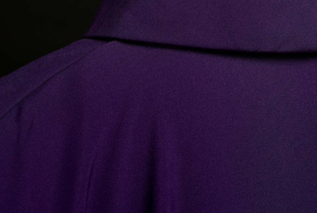 IHS embroidered chasuble Purple
