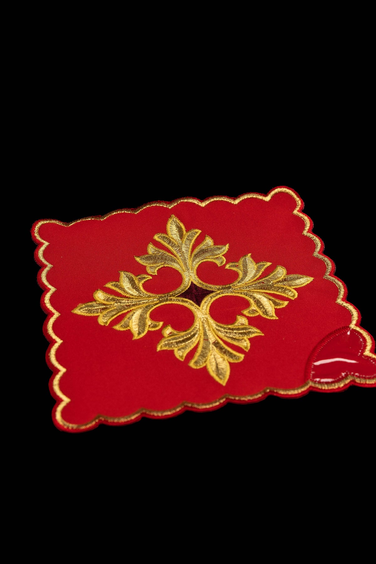 Ensemble de pales avec symbole de croix en quatre couleurs liturgiques