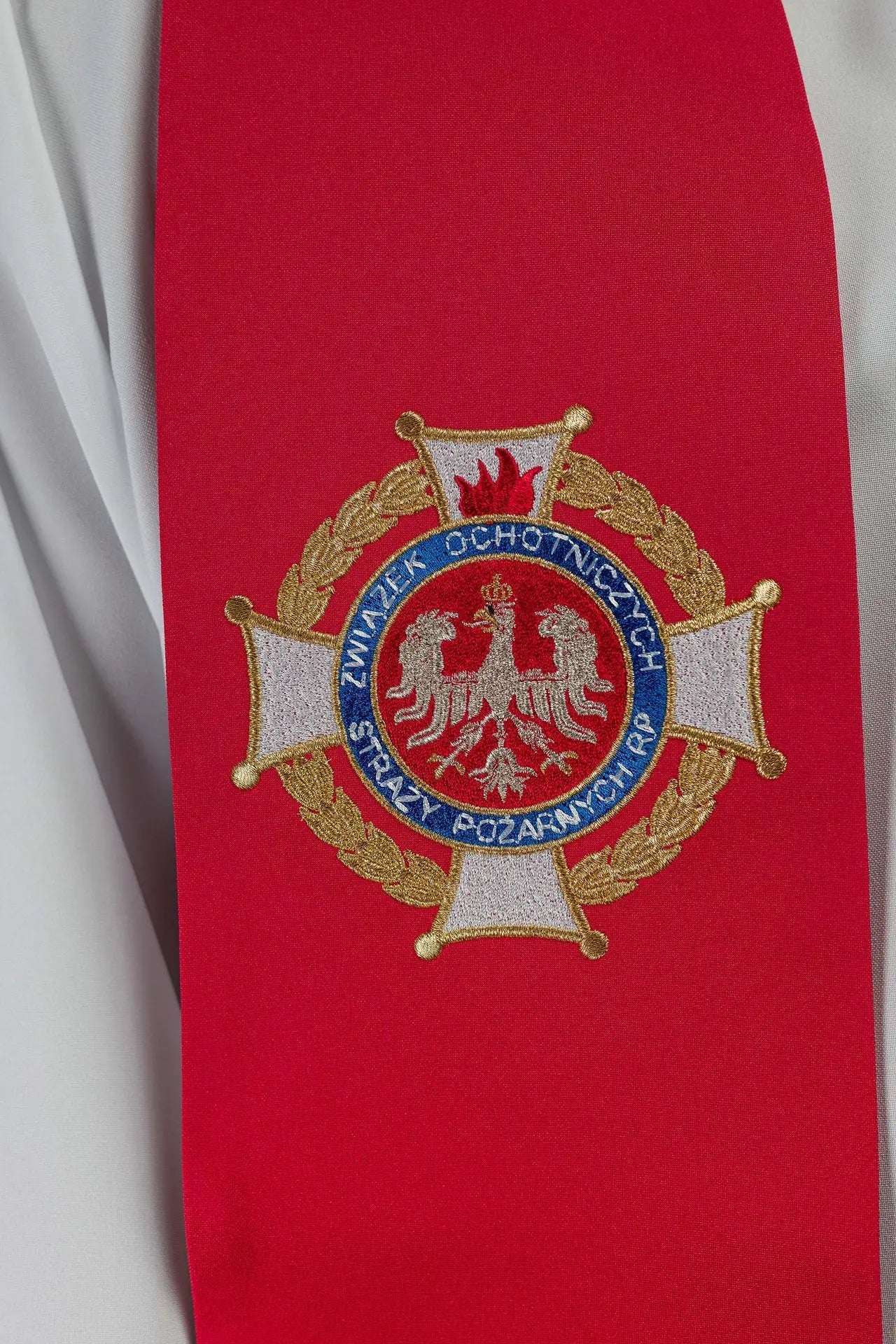 Embroidered Stole with the Image of St. Florian