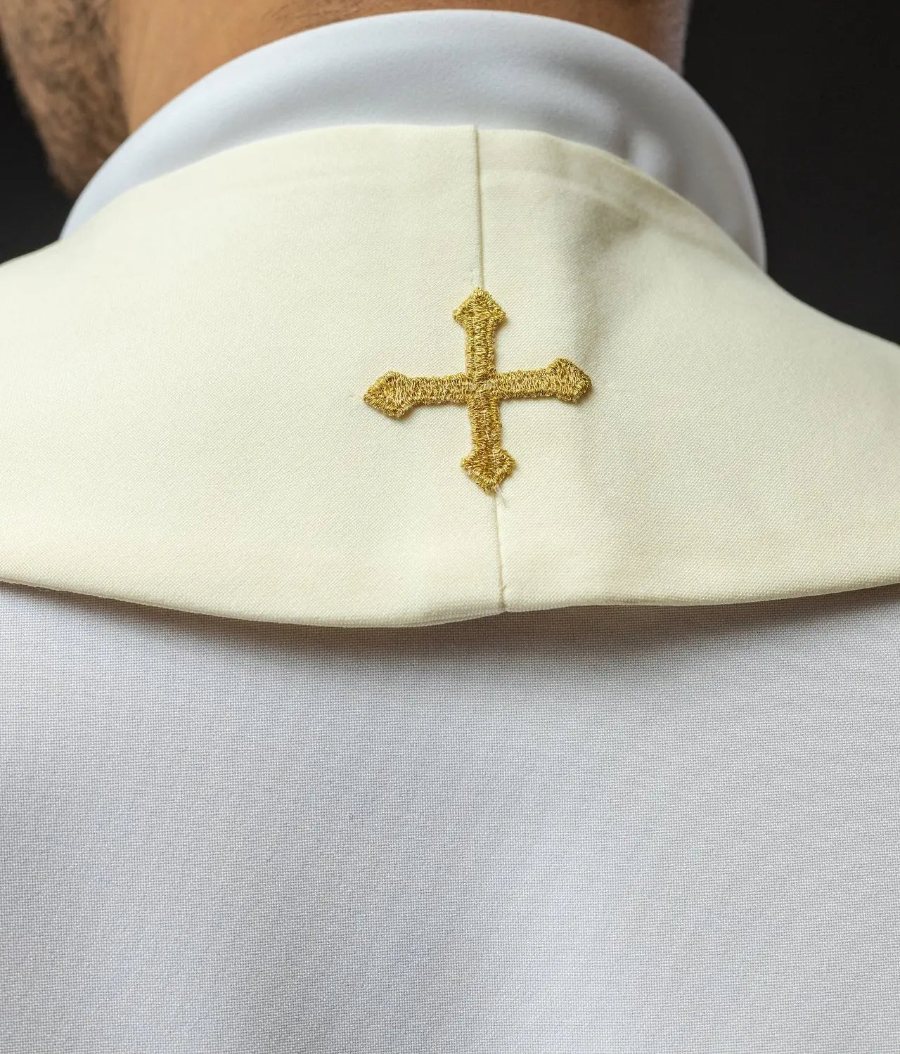 Priest's stole with embroidery of the Cross and Lamb