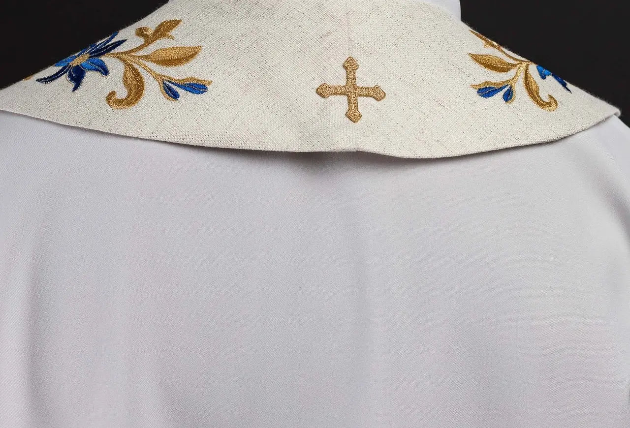 Embroidered Stole with Marian Symbol