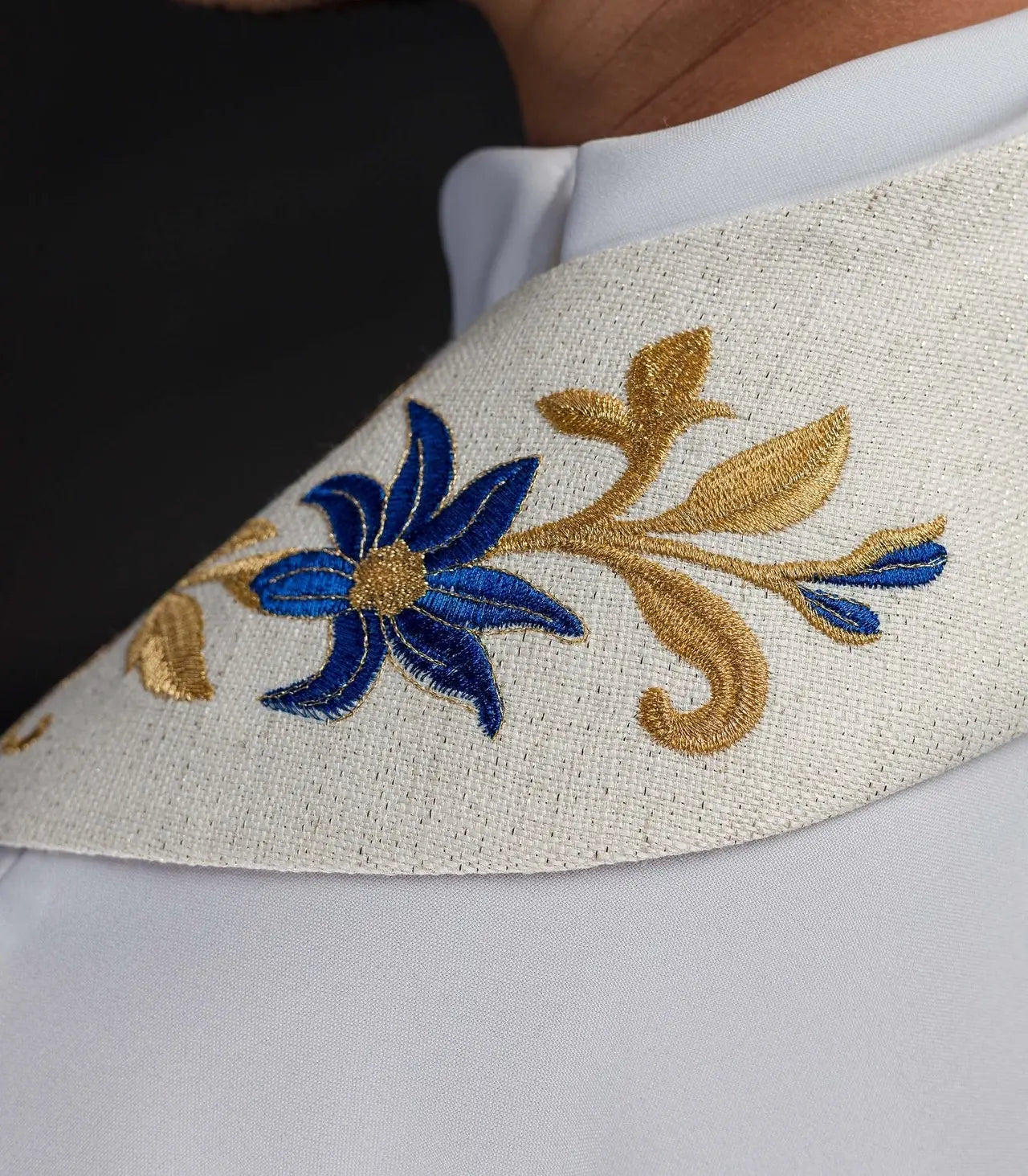 Embroidered Stole with Marian Symbol