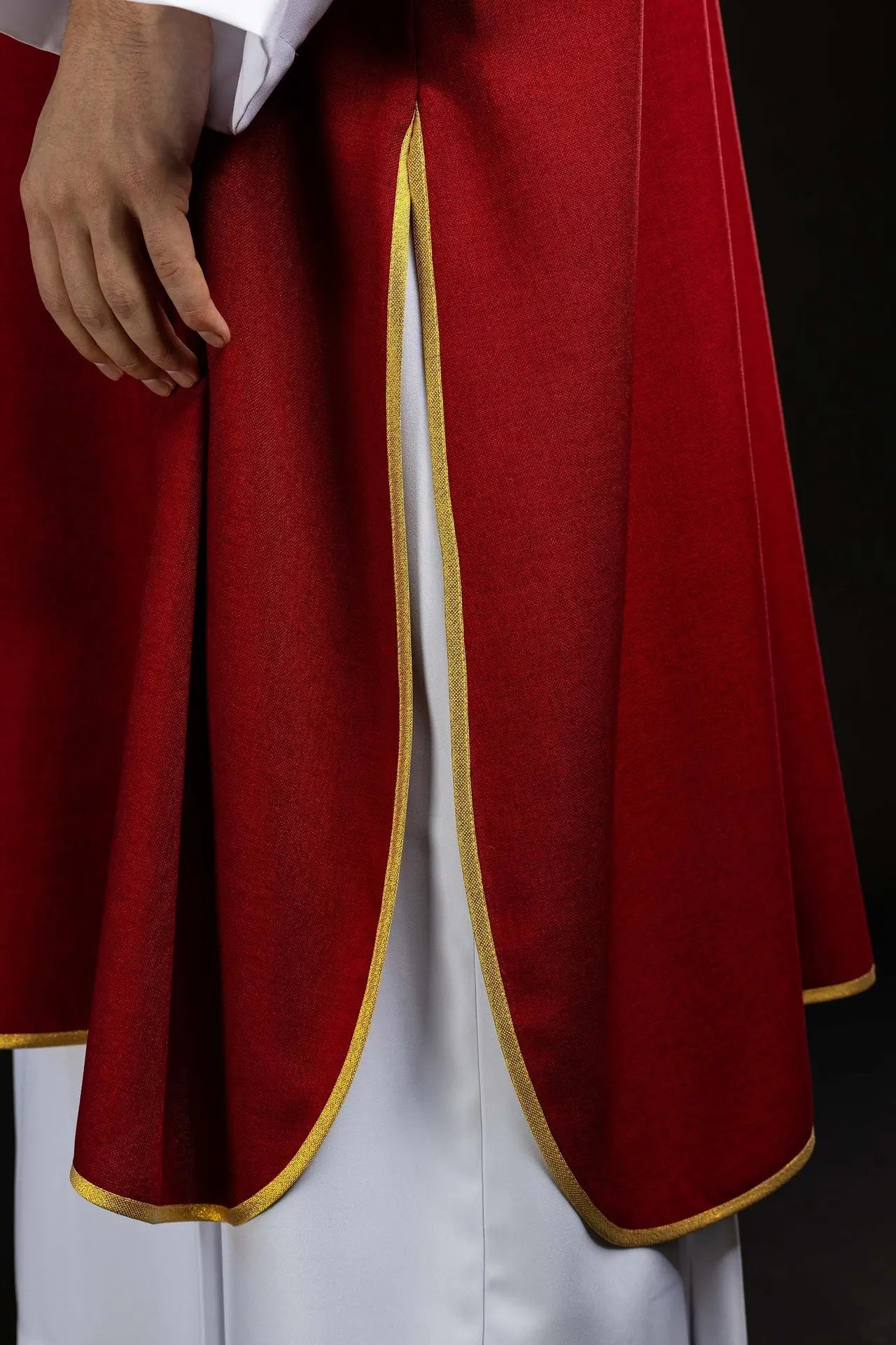 Red Dalmatic with Gold Cross Embroidery