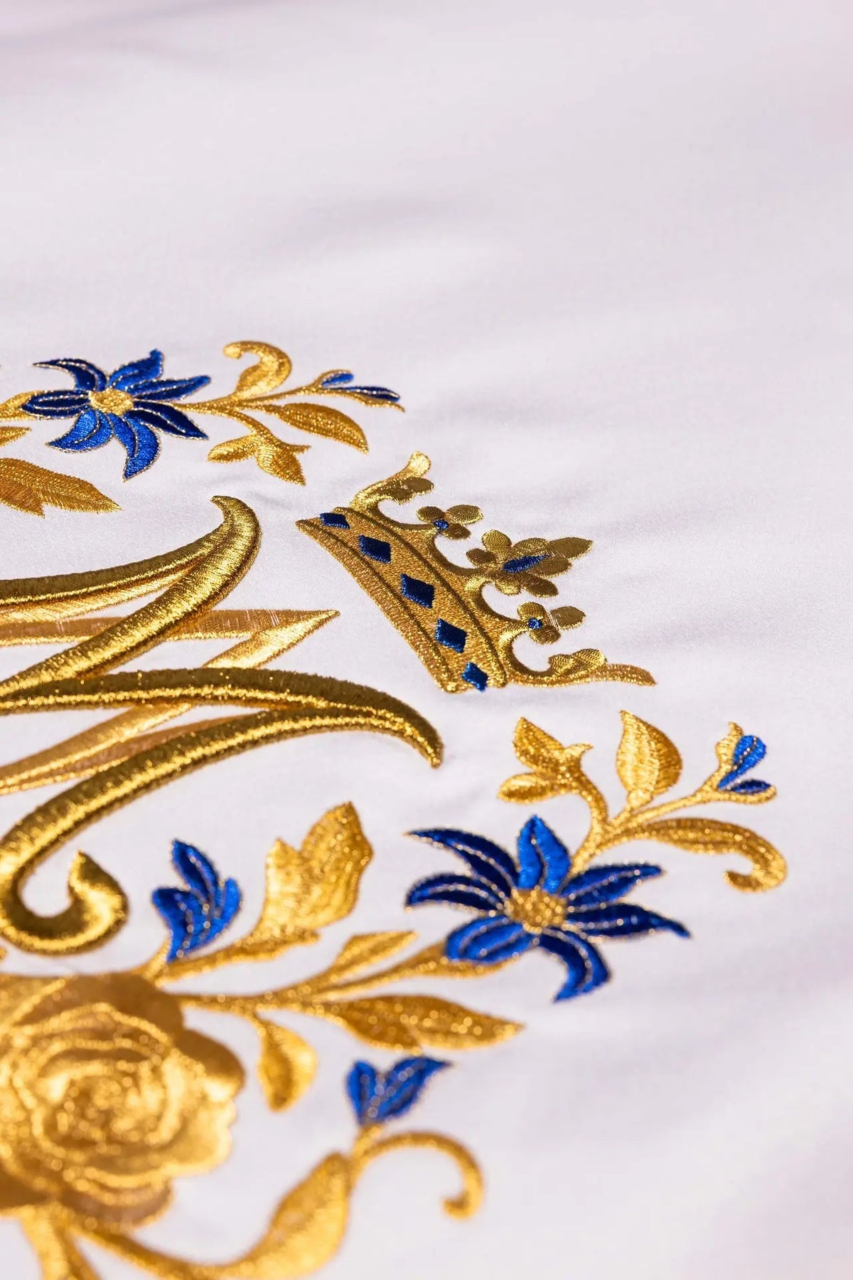 Altar Cloth with Marian Monogram Embroidery