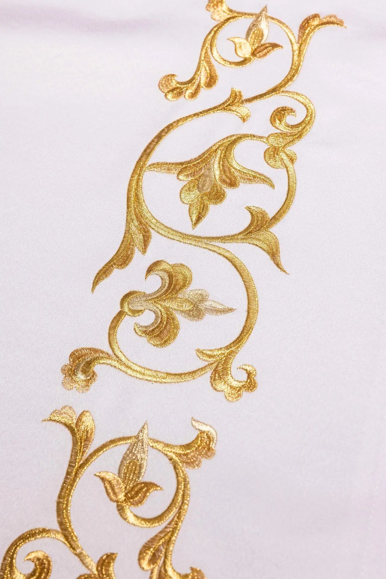 Altar Cloth with Gold Marian Monogram Embroidery