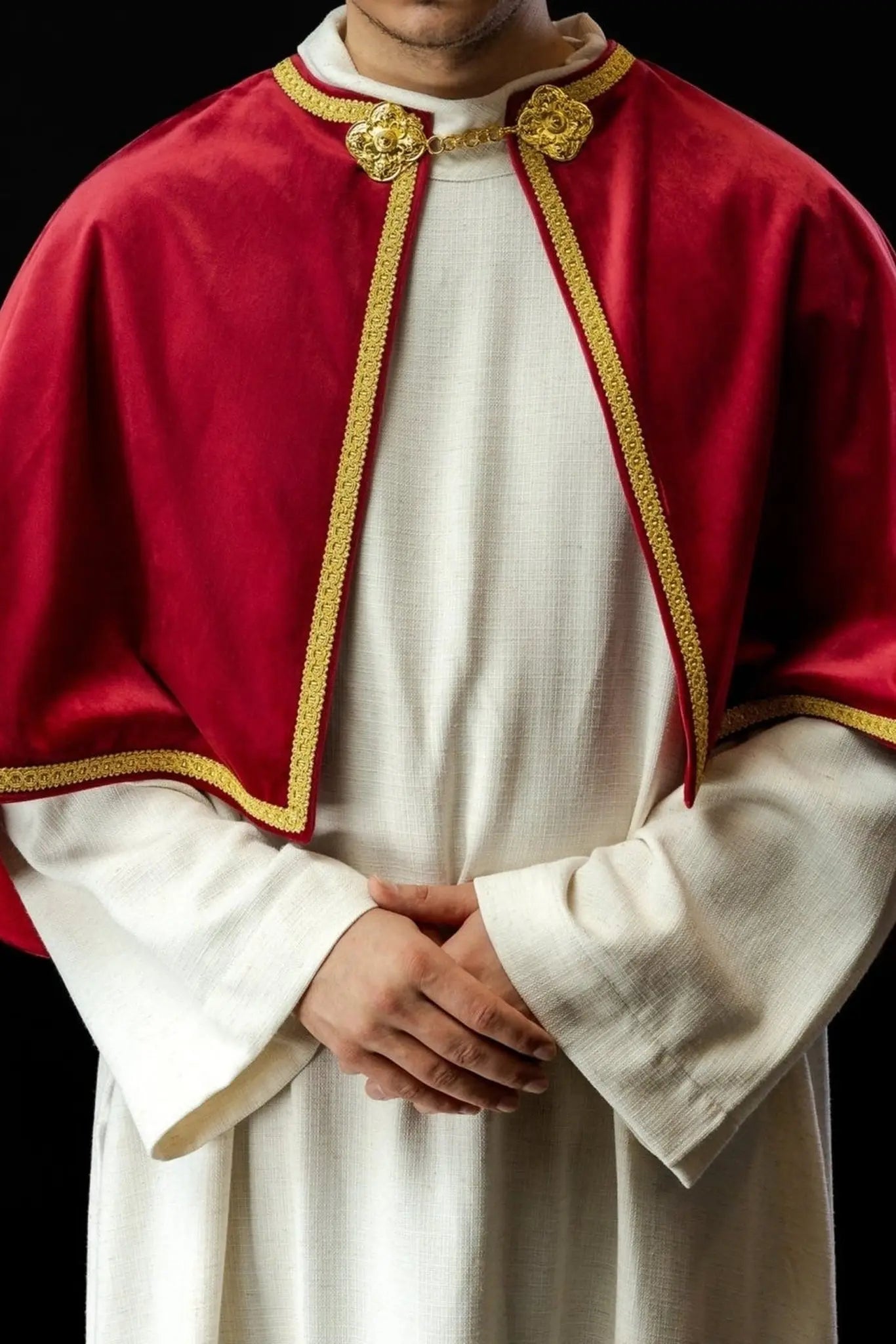 Velvet Red Altar Server Cape with Closure