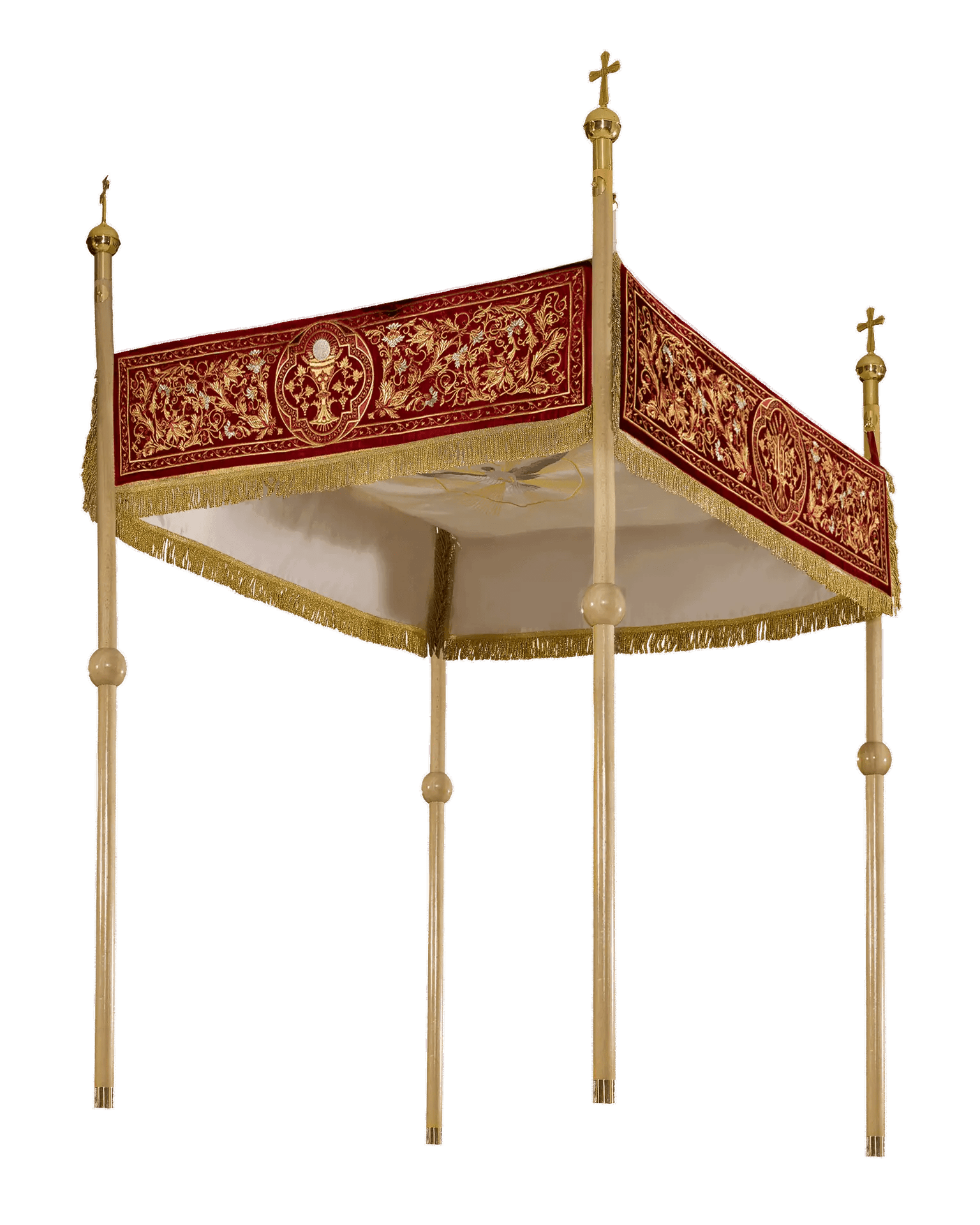 Baldaquin brodé en velours