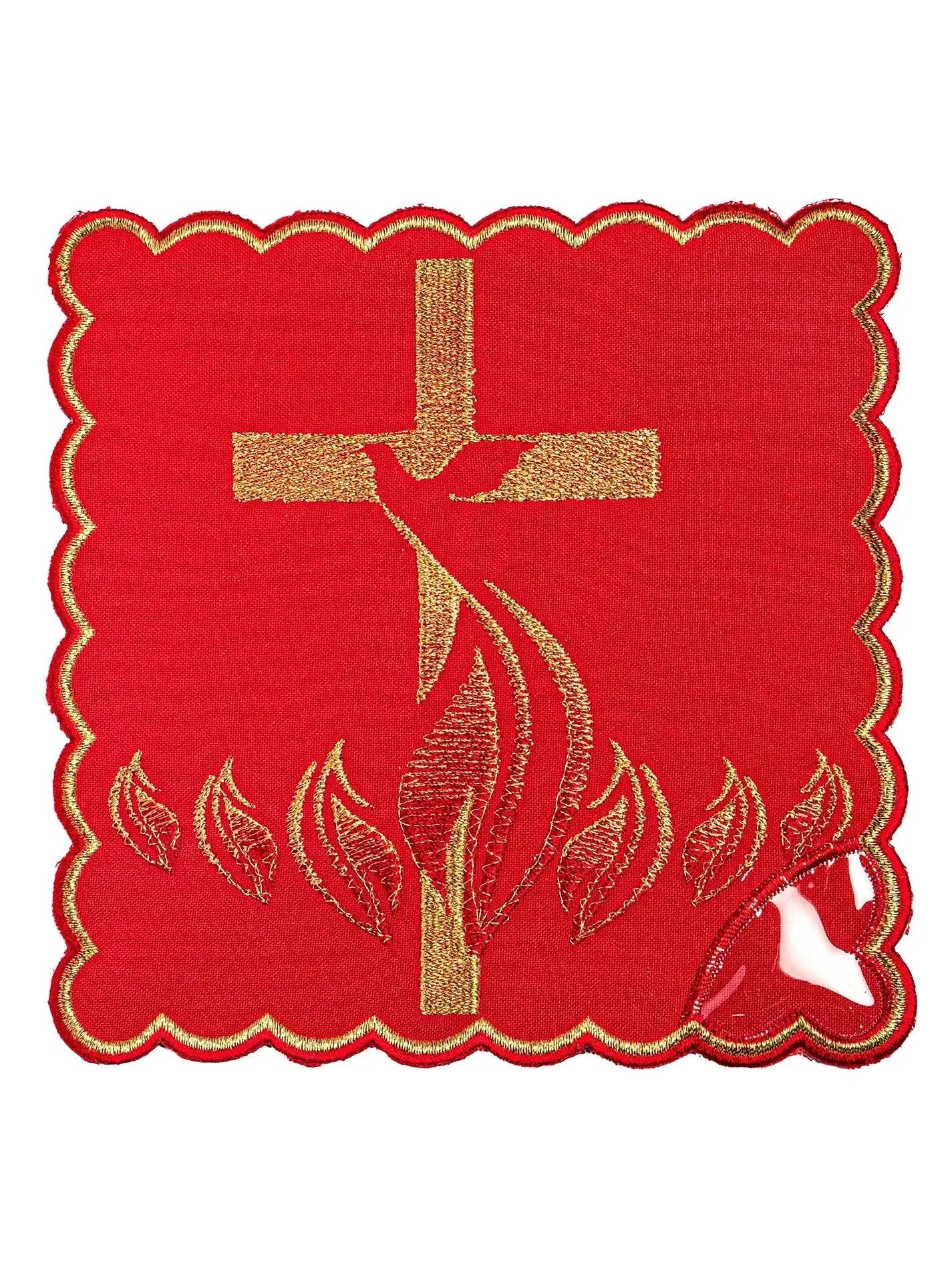 Holy Spirit embroidered chalice linen