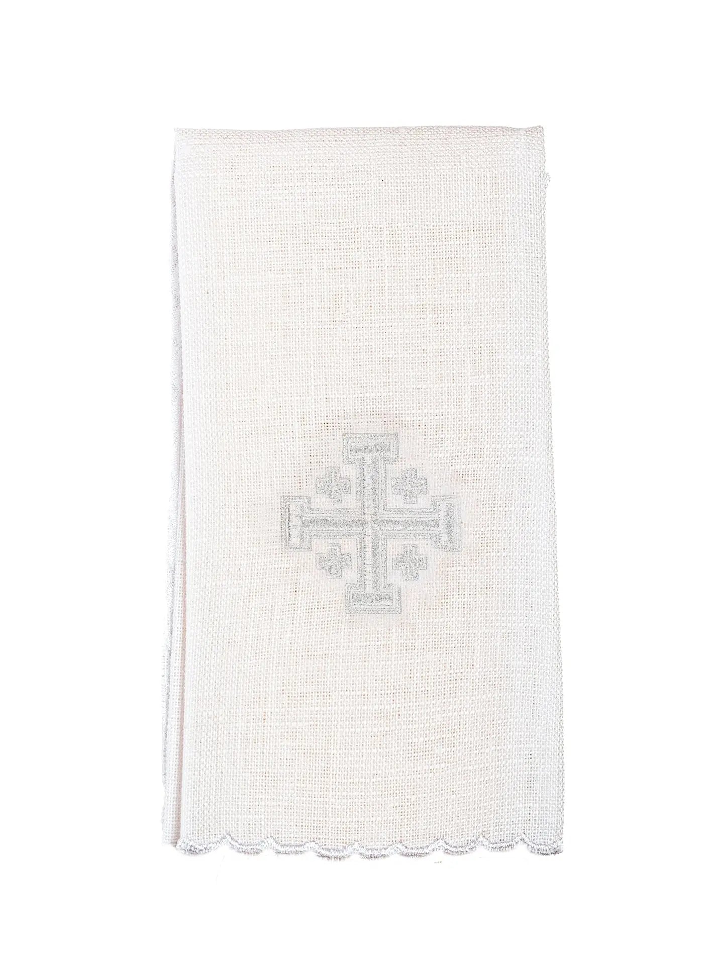 Linen chalice linen embroidered Jerusalem cross