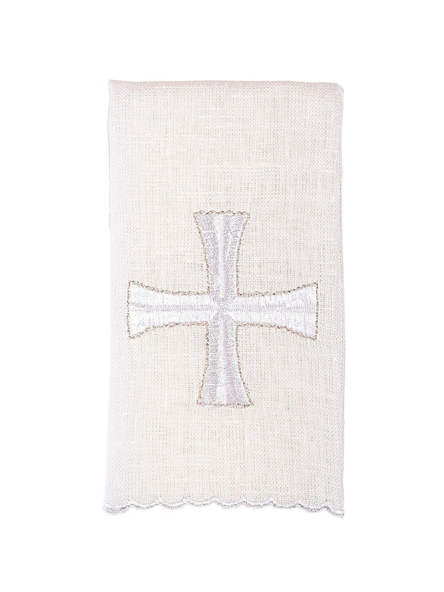 Chalice linen with delicate cross embroidery