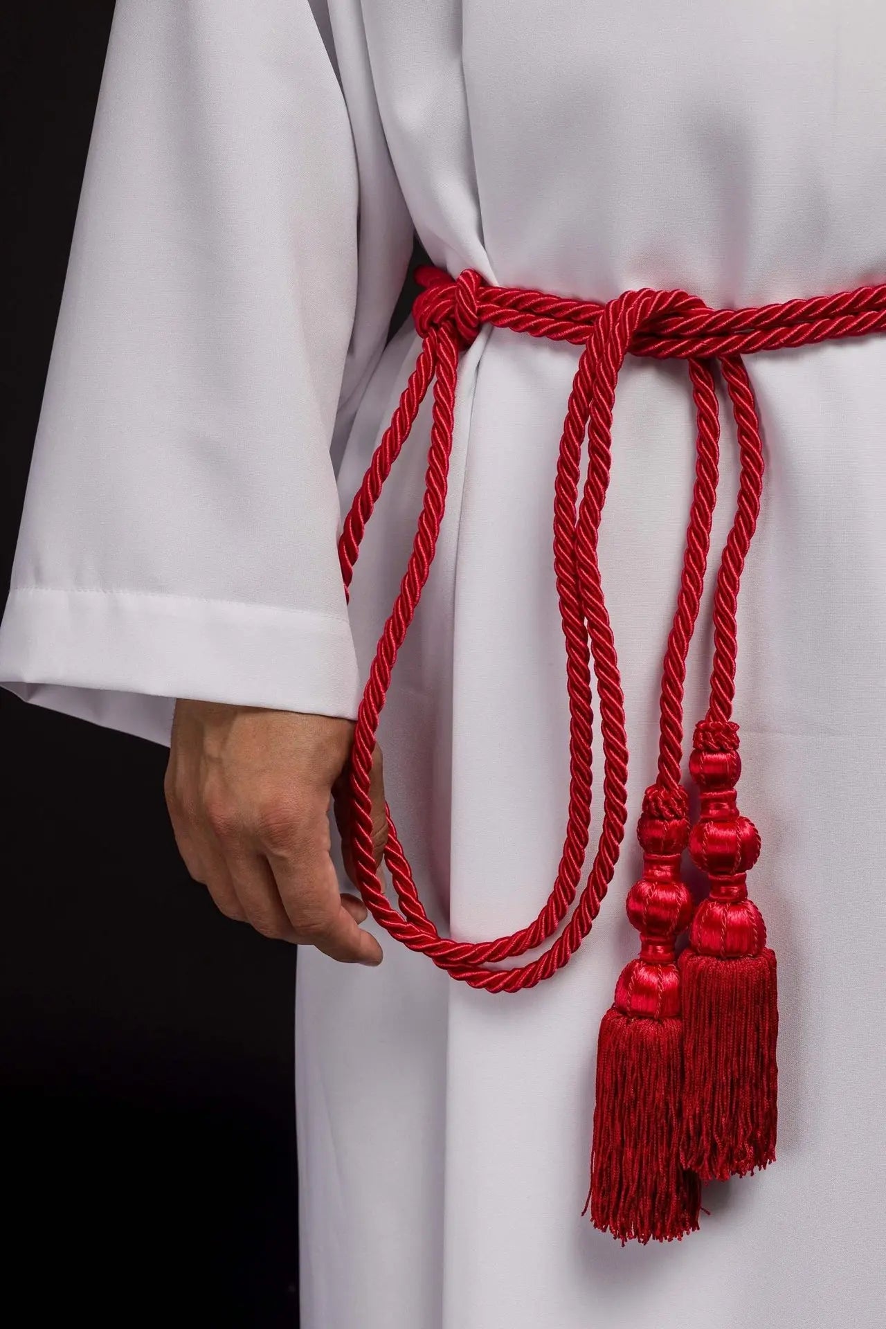 Cincture liturgique rouge