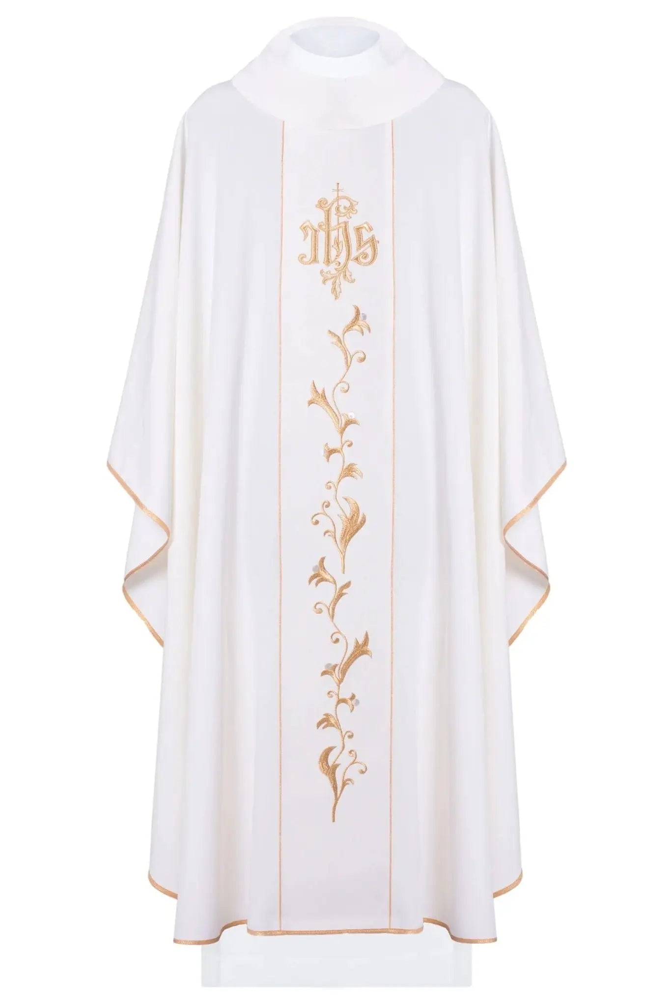 Decorated chasuble with IHS motif - HAFTINA ATELIER
