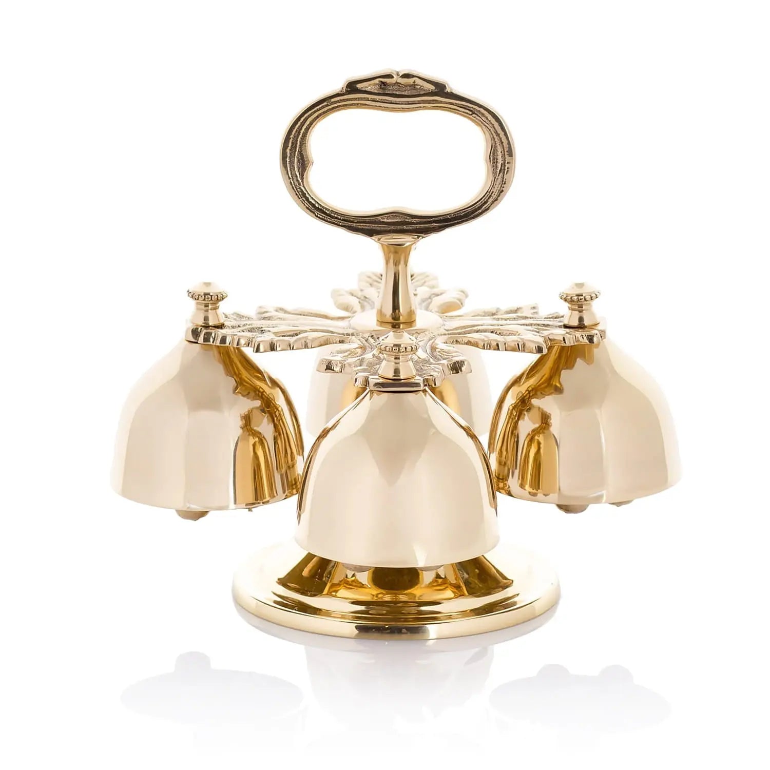 Quatuor de cloches d'autel en laiton