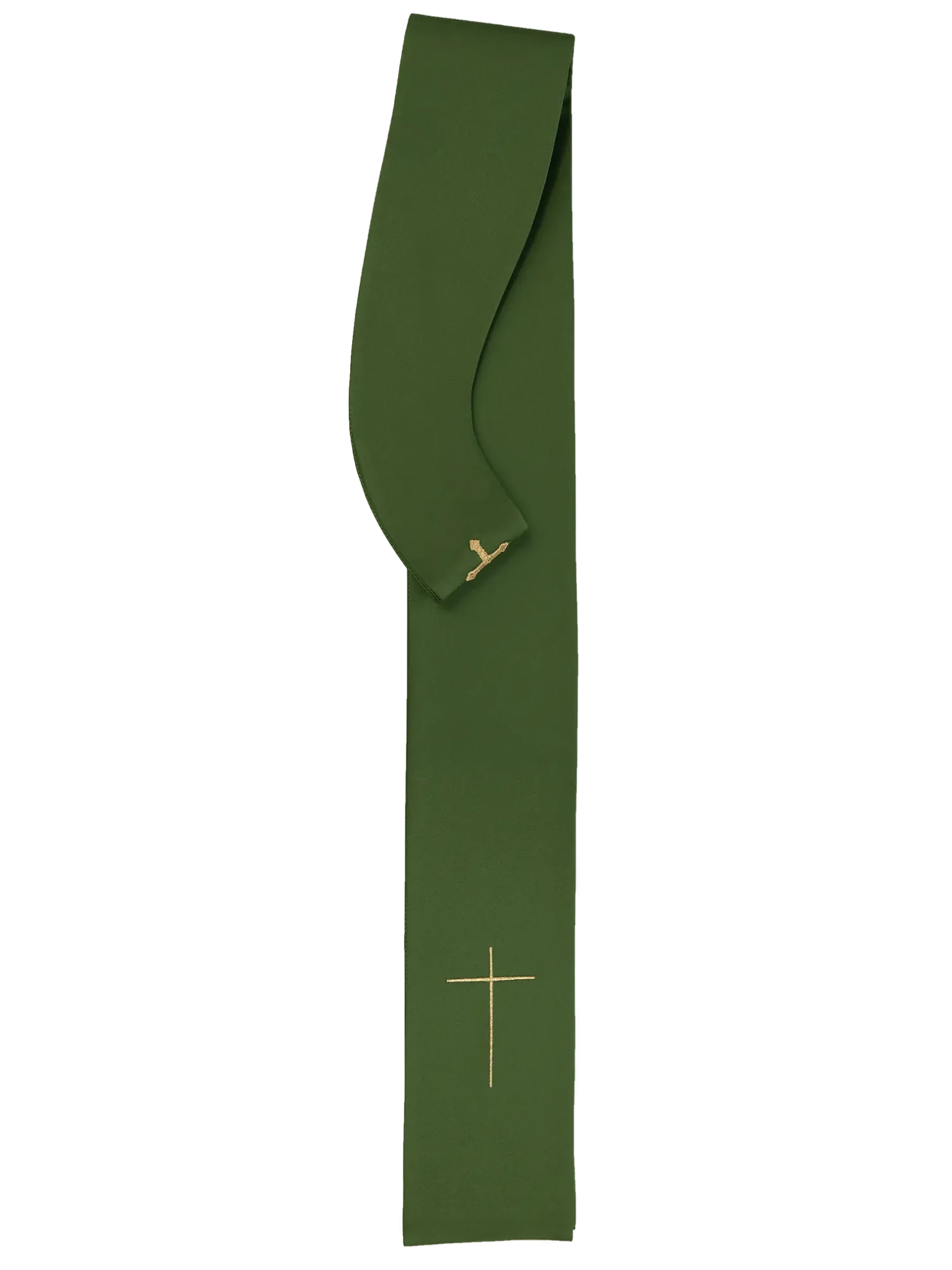 Embroidered chasuble with IHS symbol Green richly decorated - HAFTINA ATELIER