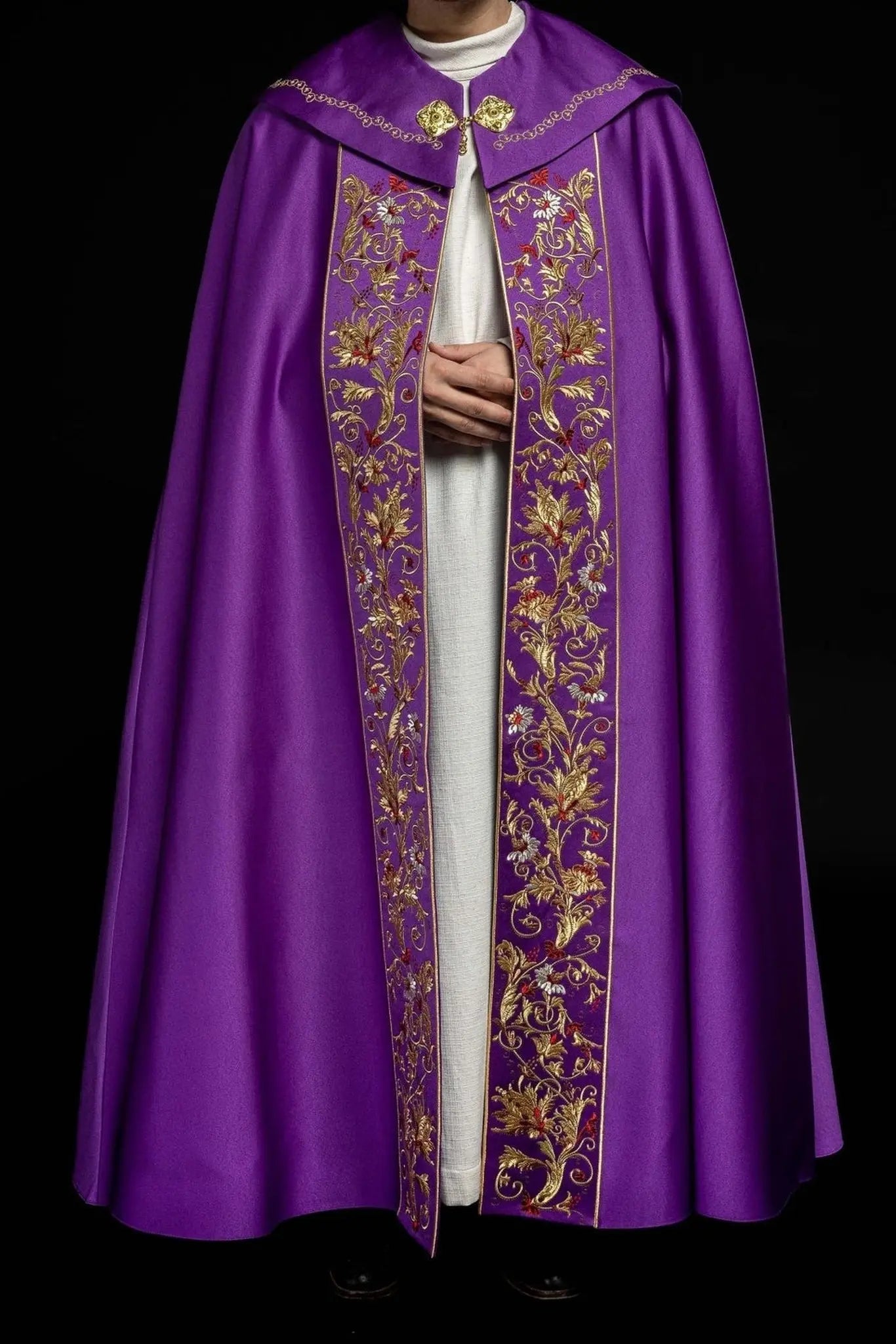 Cape eucharistique monogramme PX en violet