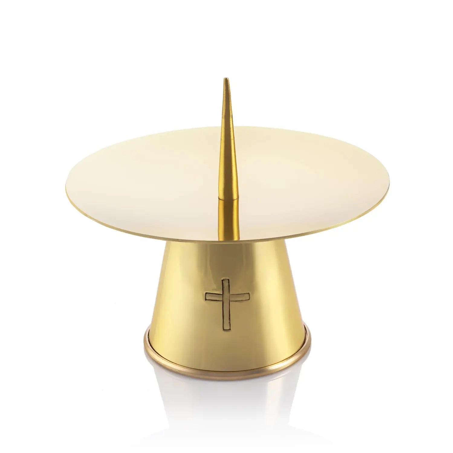 Chandelier en laiton au design minimaliste