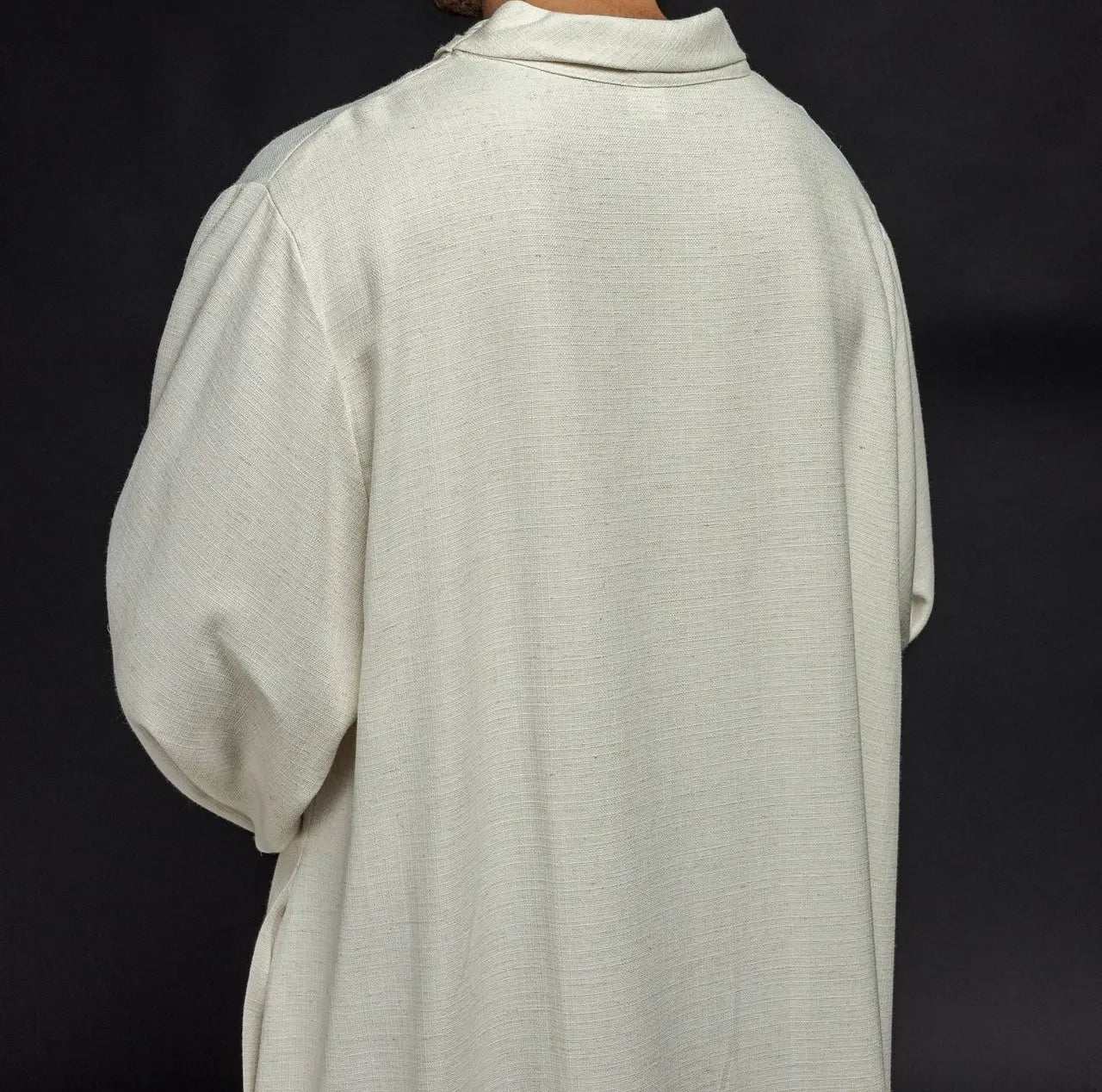 Linen priest's alb in natural weave fabric