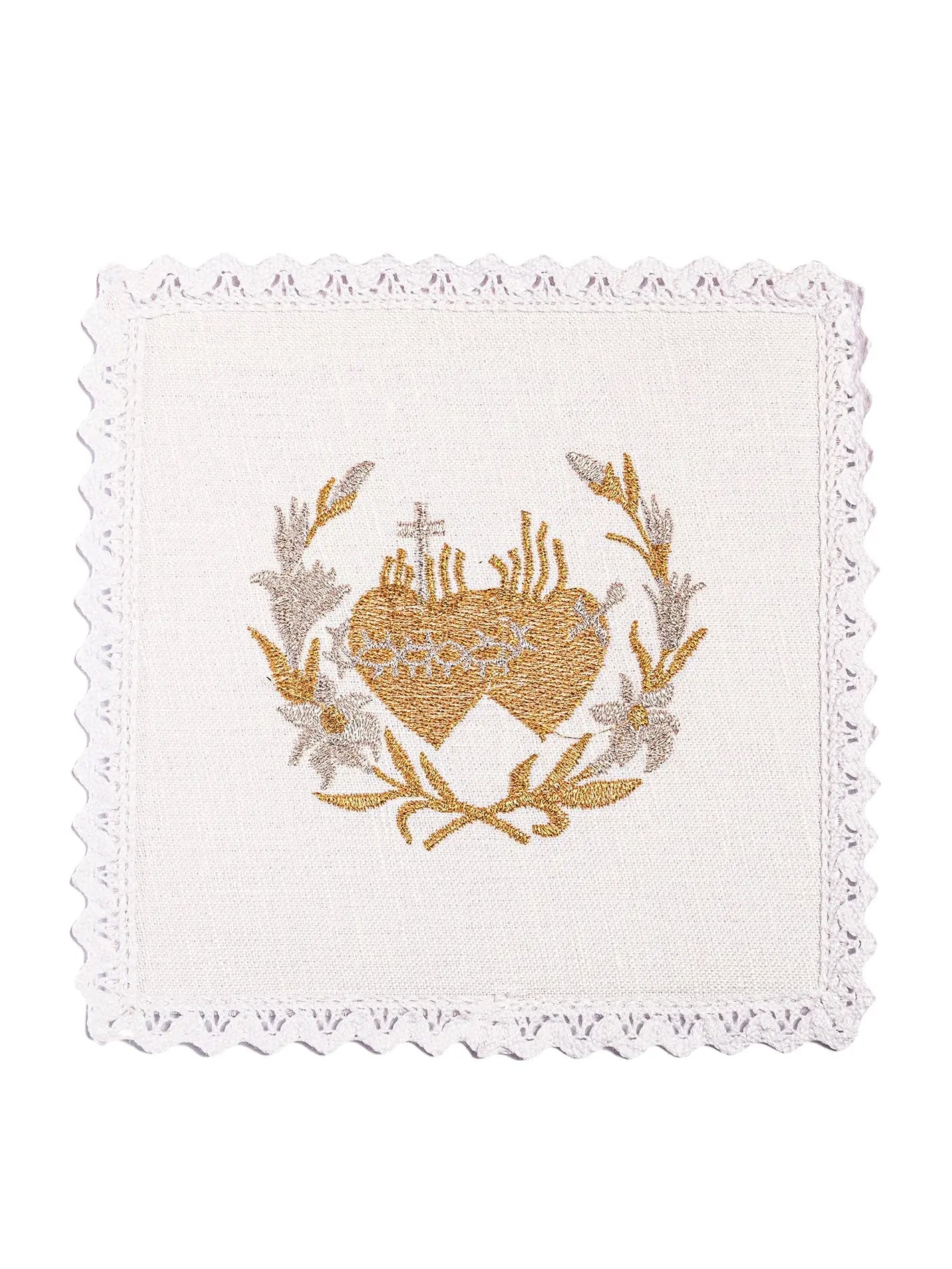 Linen chalice linen with gold embroidery