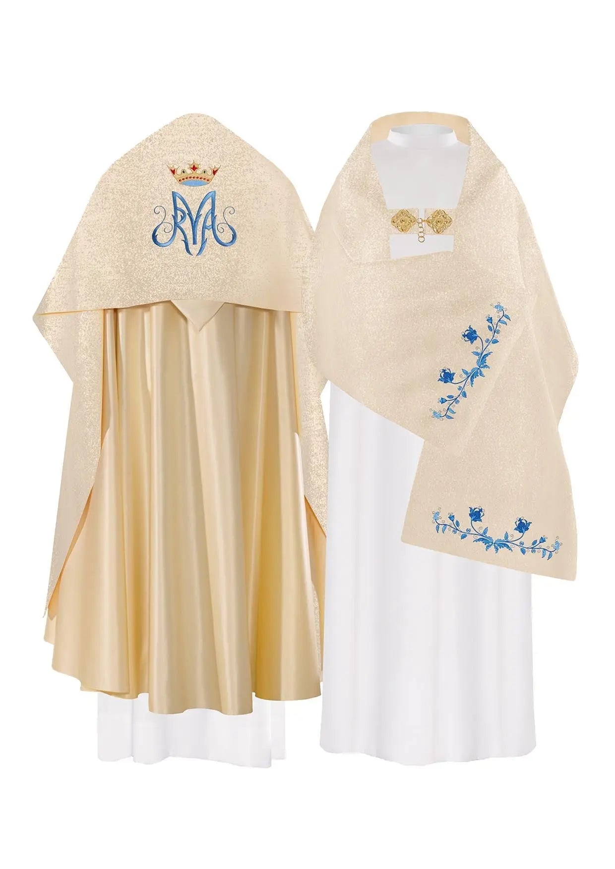 Voile liturgique Marian Gold avec broderie